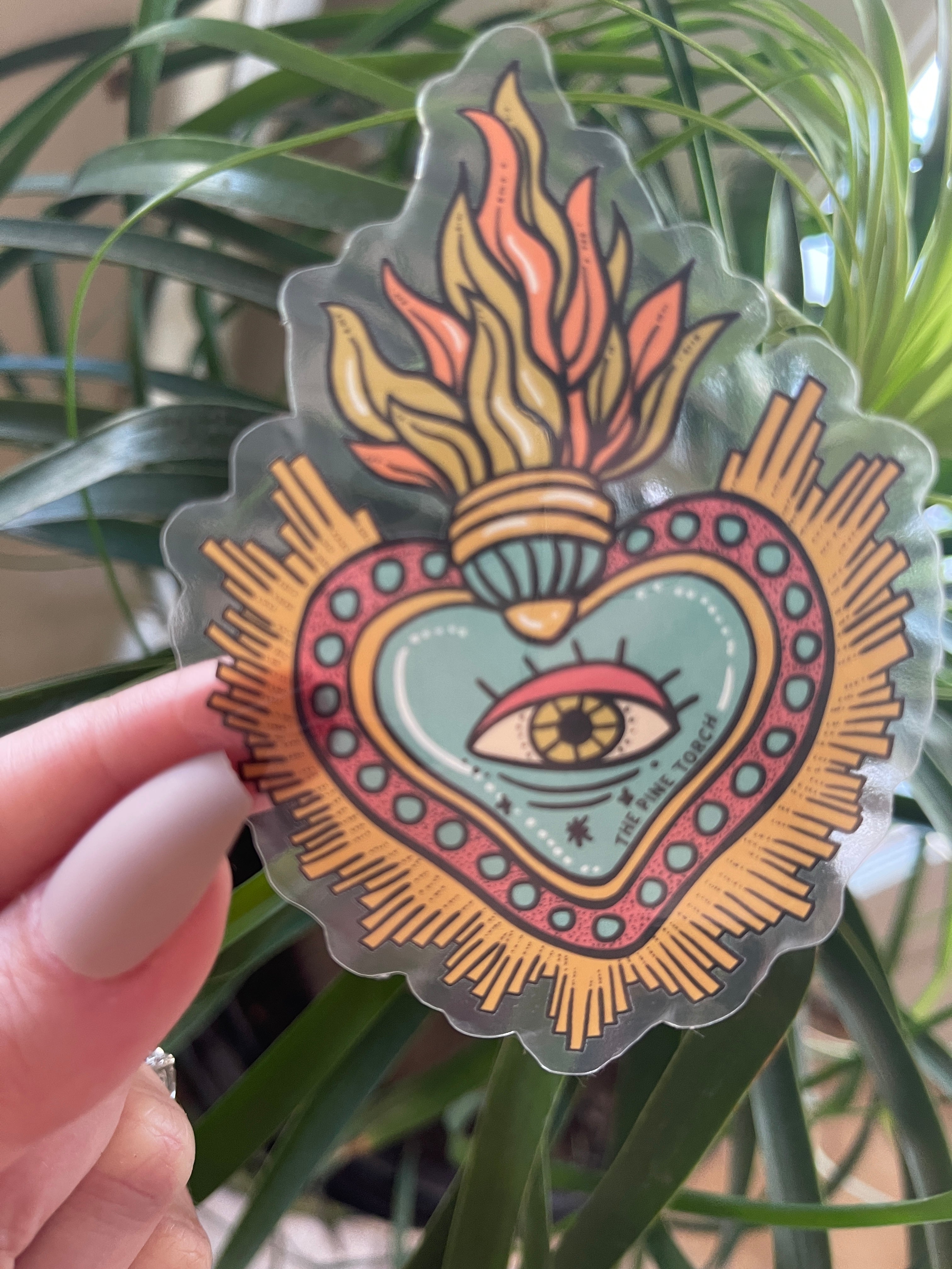 SACRED HEART « CLEAR STICKER »
