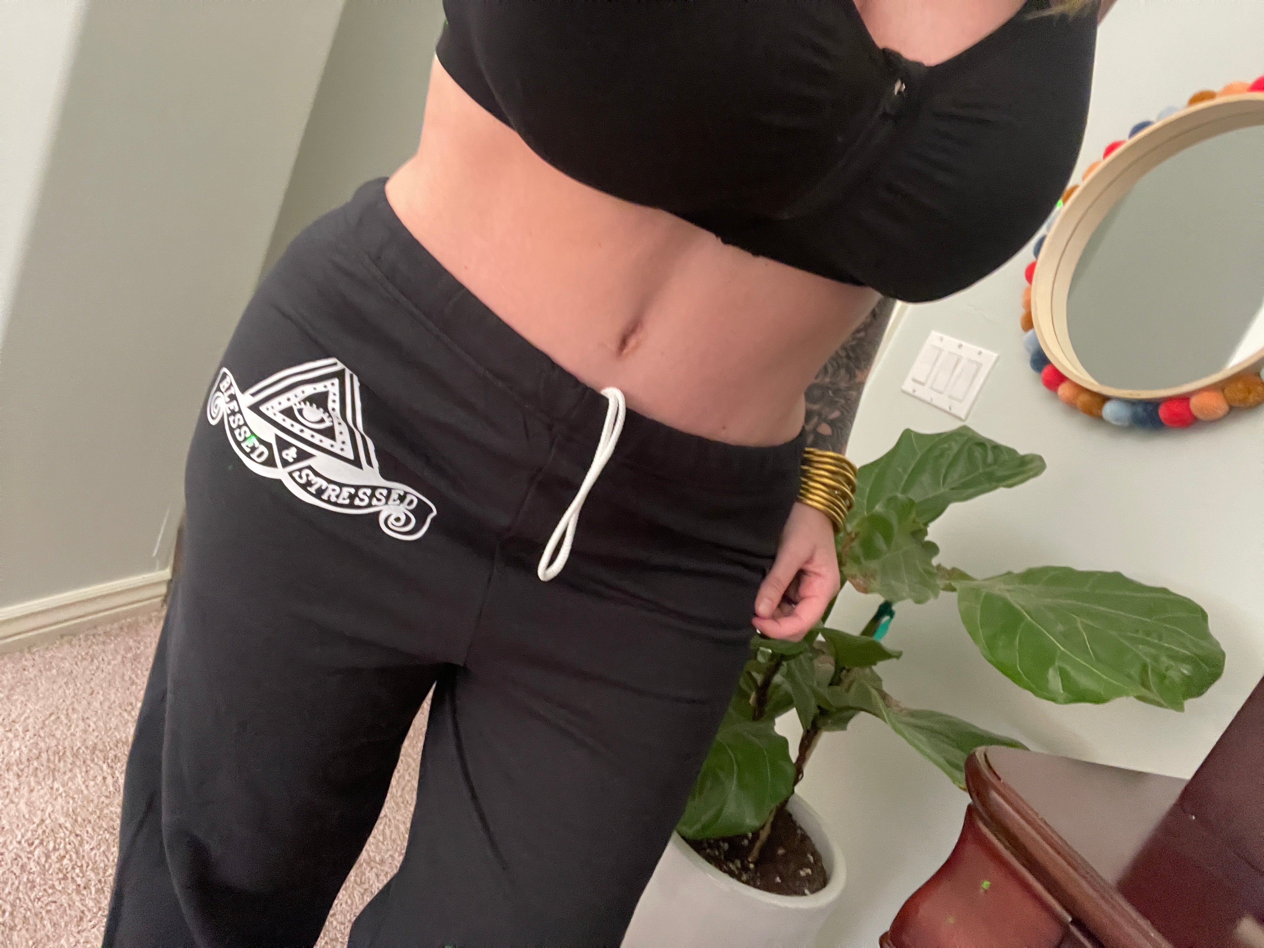 « BLESSED AND STRESSED » JOGGERS