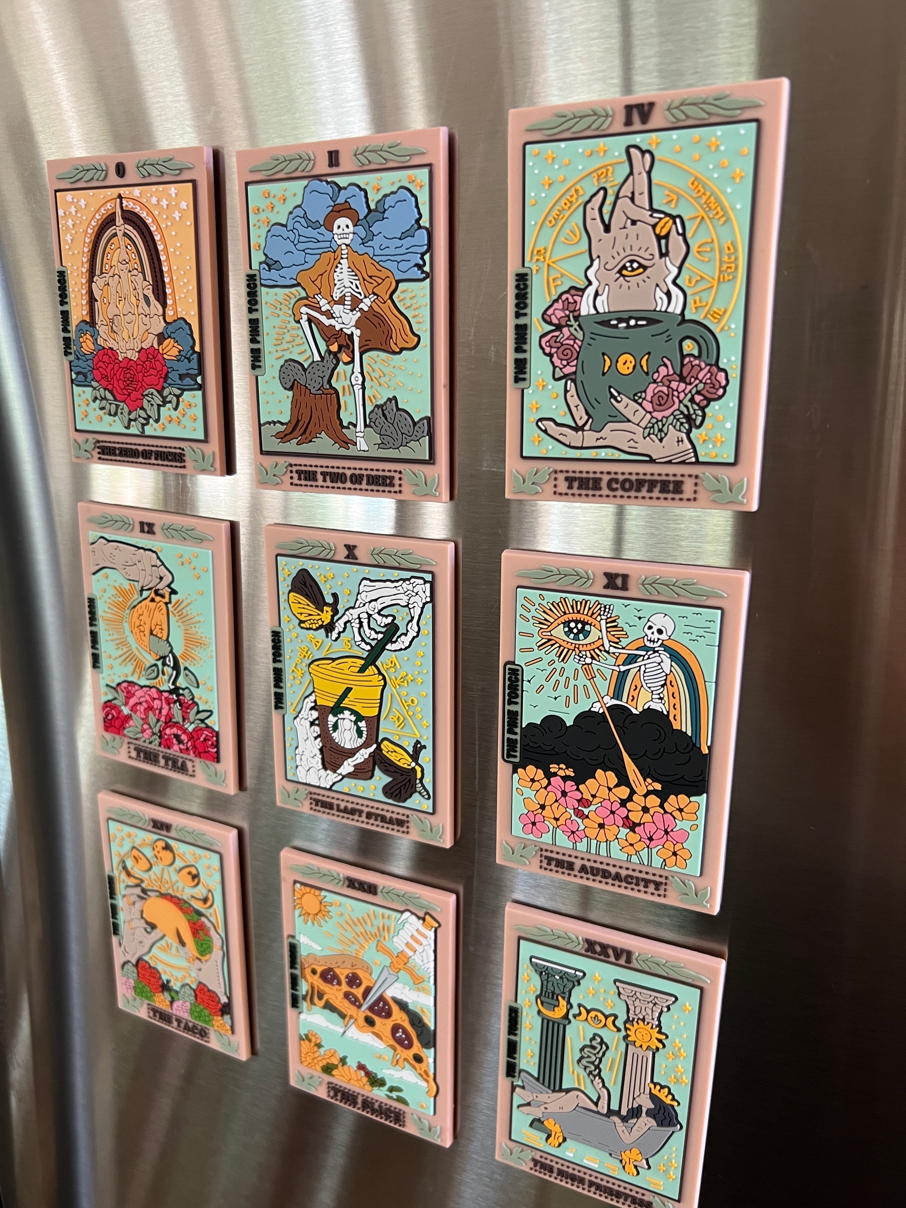 THE TWO OF DEEZ TAROT « SOFT RUBBER 3D MAGNET »