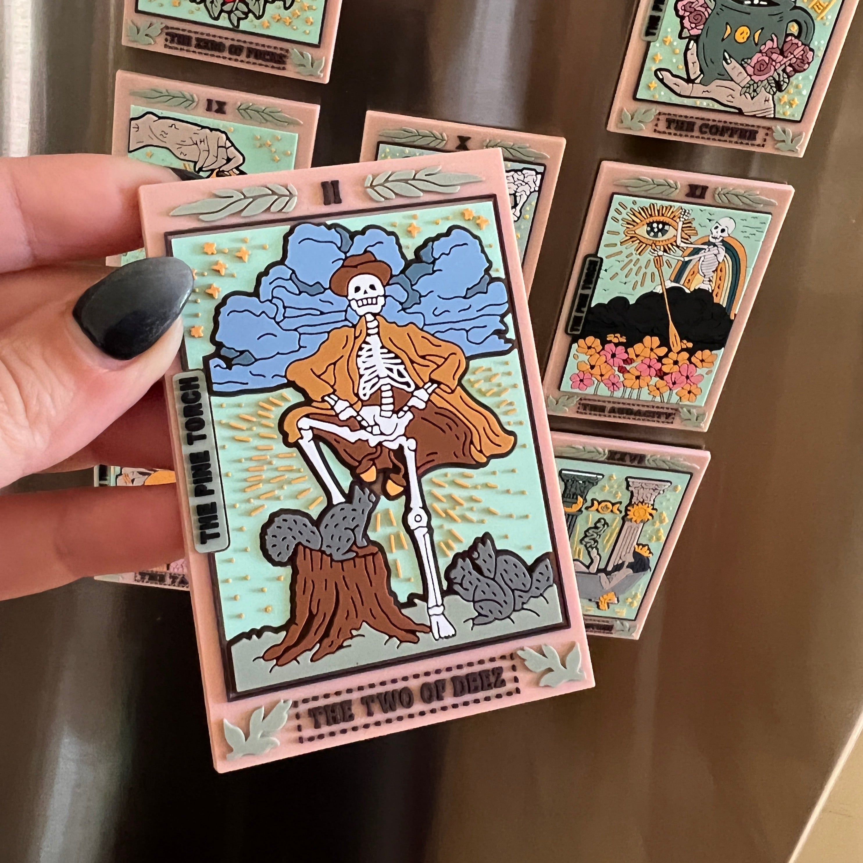 THE TWO OF DEEZ TAROT « SOFT RUBBER 3D MAGNET »
