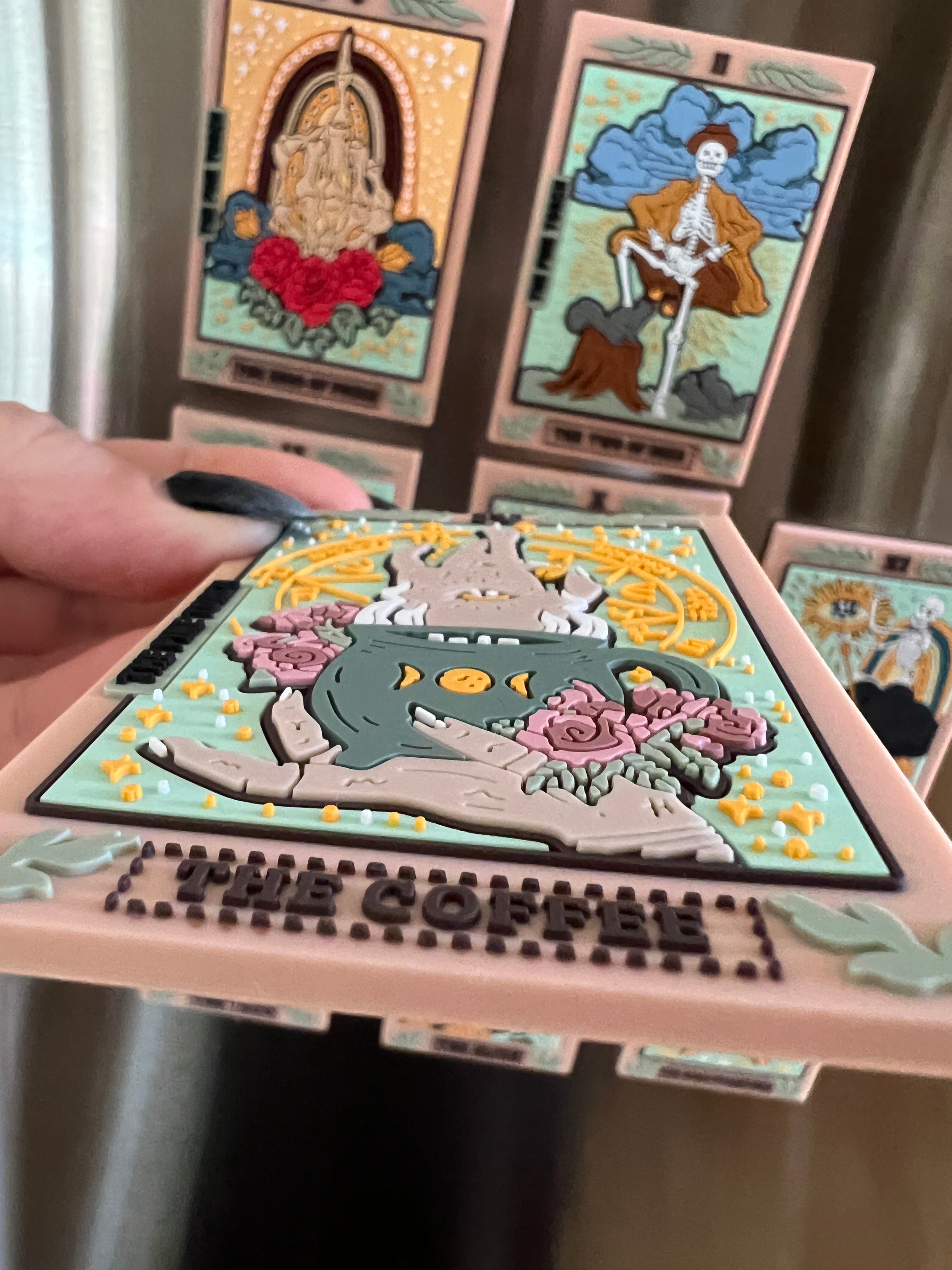 50% OFF DEAL // THE COFFEE TAROT « SOFT RUBBER 3D MAGNET »