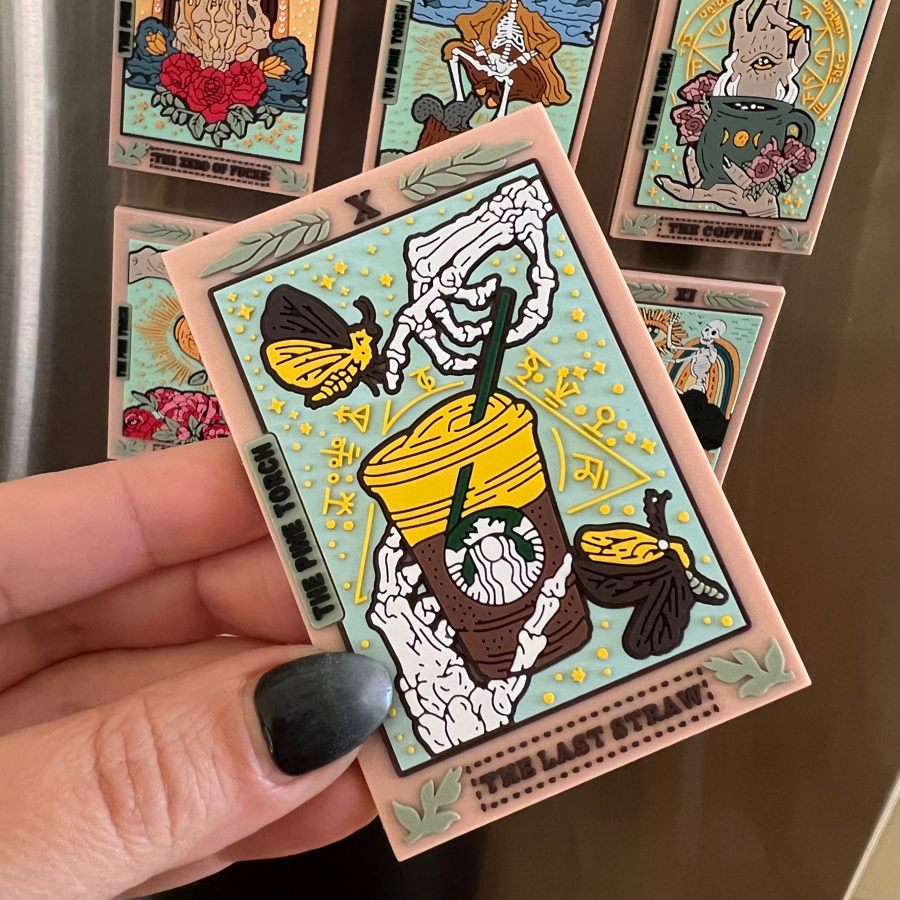 THE LAST STRAW TAROT « SOFT RUBBER 3D MAGNET »