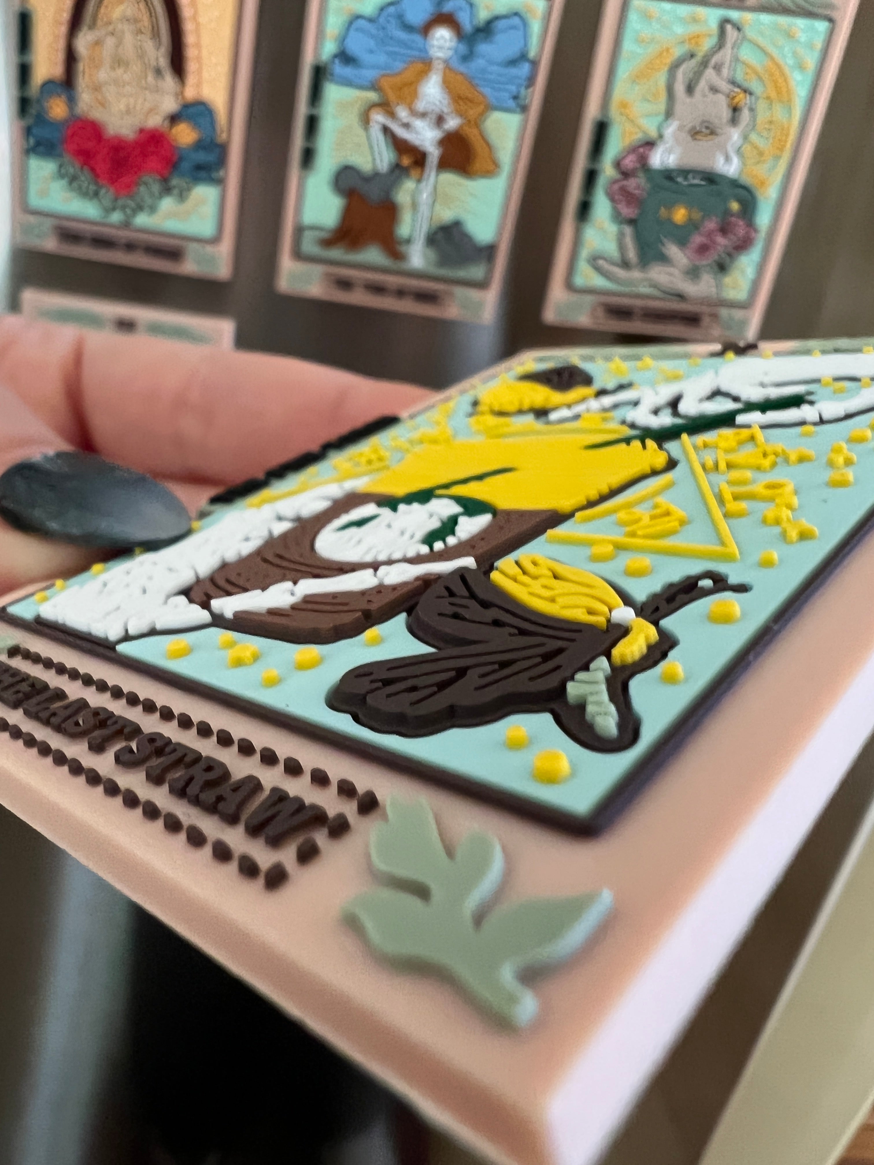 THE LAST STRAW TAROT « SOFT RUBBER 3D MAGNET »