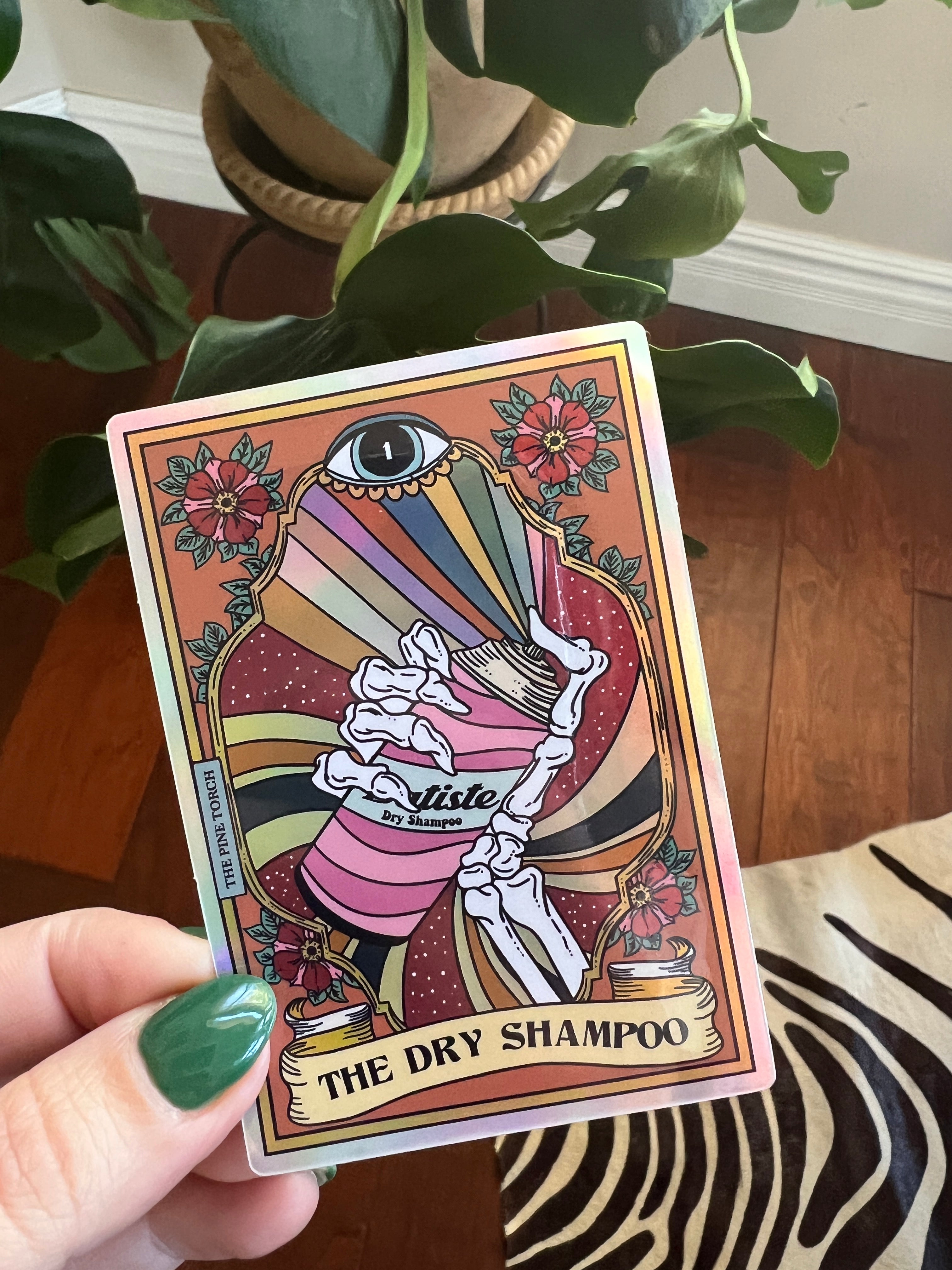 THE DRY SHAMPOO TAROT « HOLOGRAPHIC STICKER »