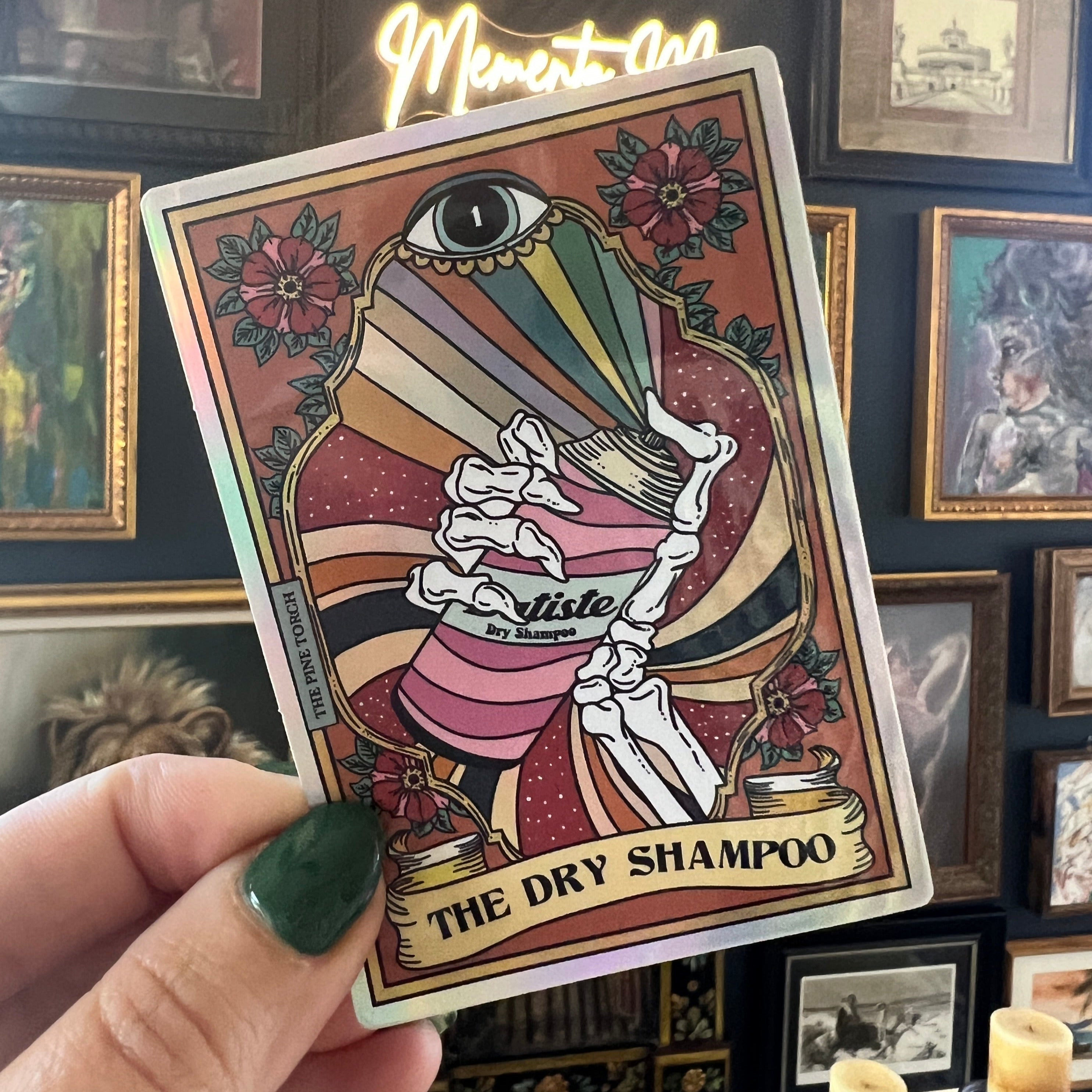 THE DRY SHAMPOO TAROT « HOLOGRAPHIC STICKER »