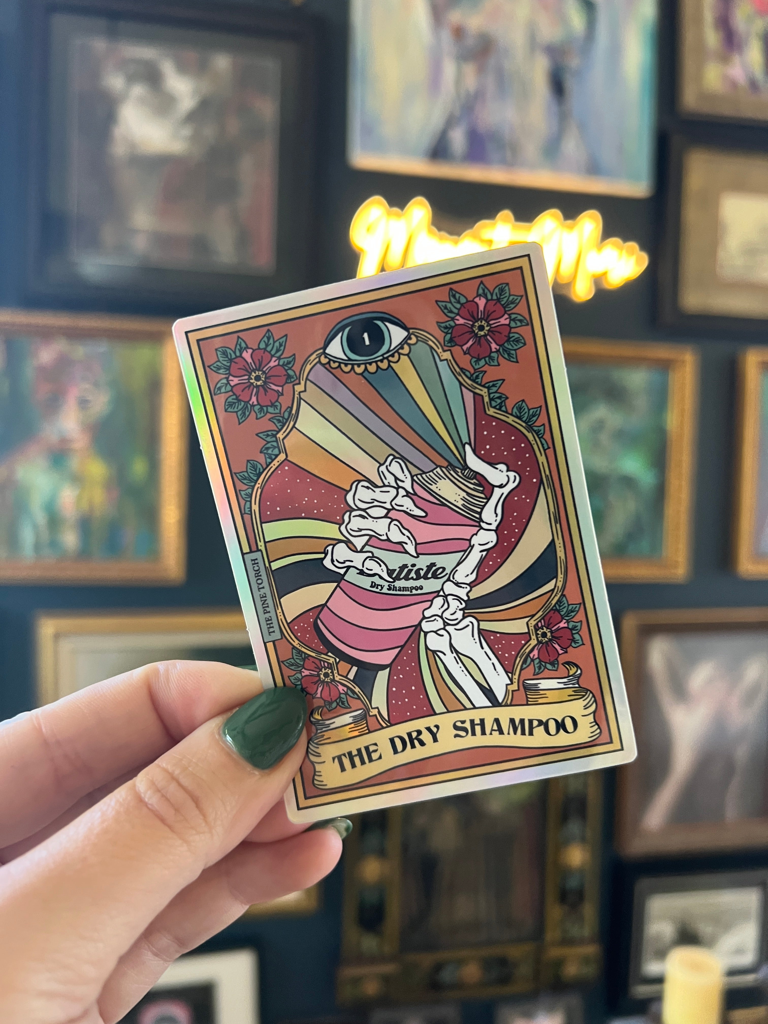THE DRY SHAMPOO TAROT « HOLOGRAPHIC STICKER »