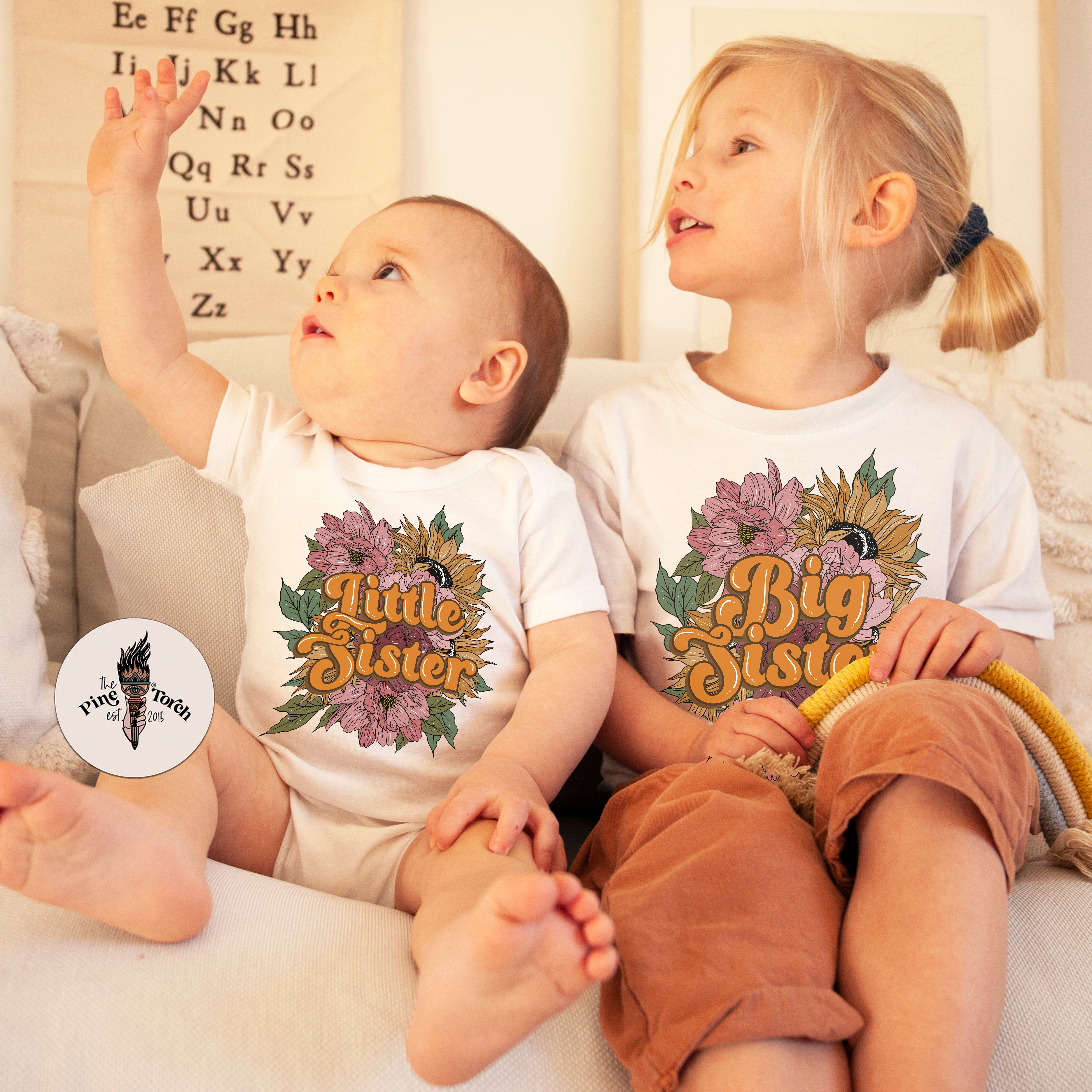 « BIG SISTER MOODY FLORAL » KID'S TEE