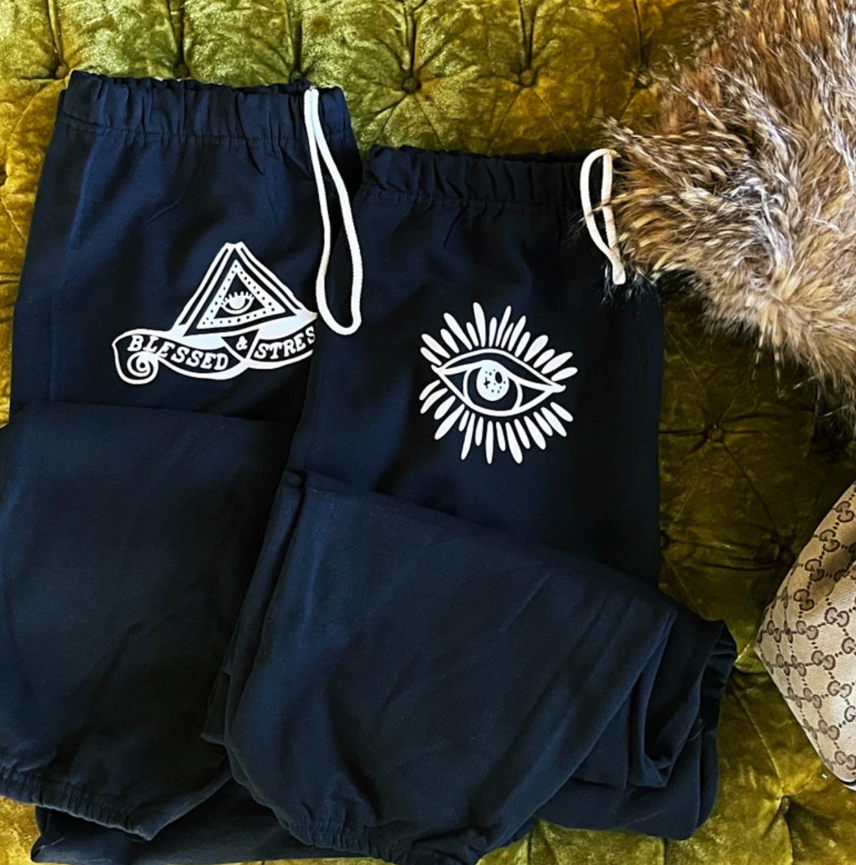 « BLESSED AND STRESSED » JOGGERS