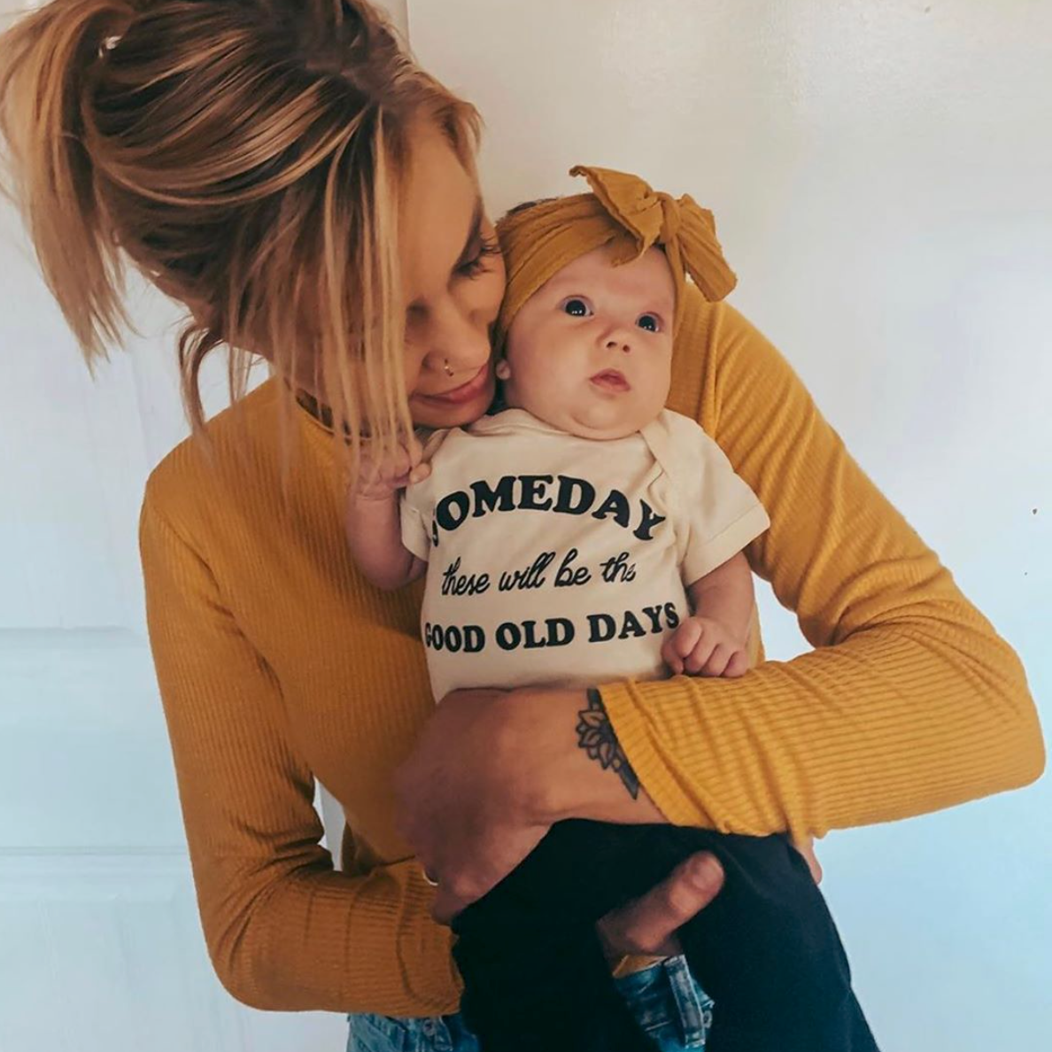 « SOMEDAY THESE WILL BE THE GOOD OLD DAYS » CREAM BODYSUIT