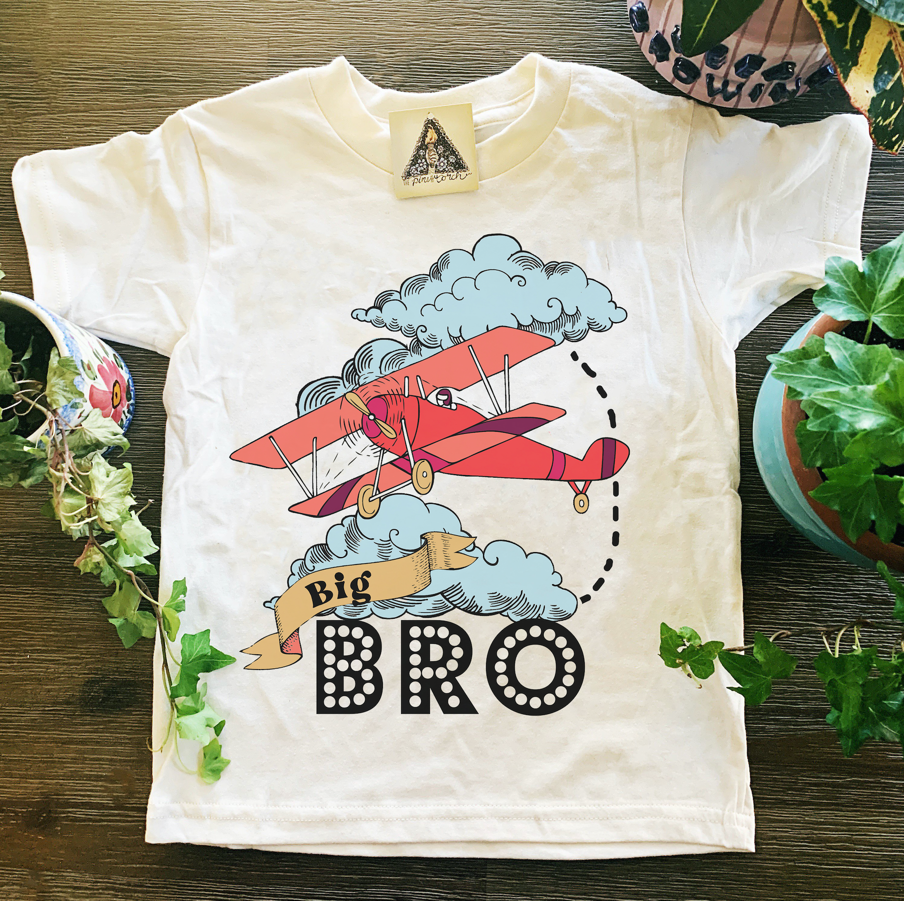 « LITTLE BRO AIRPLANE » KID'S TEE