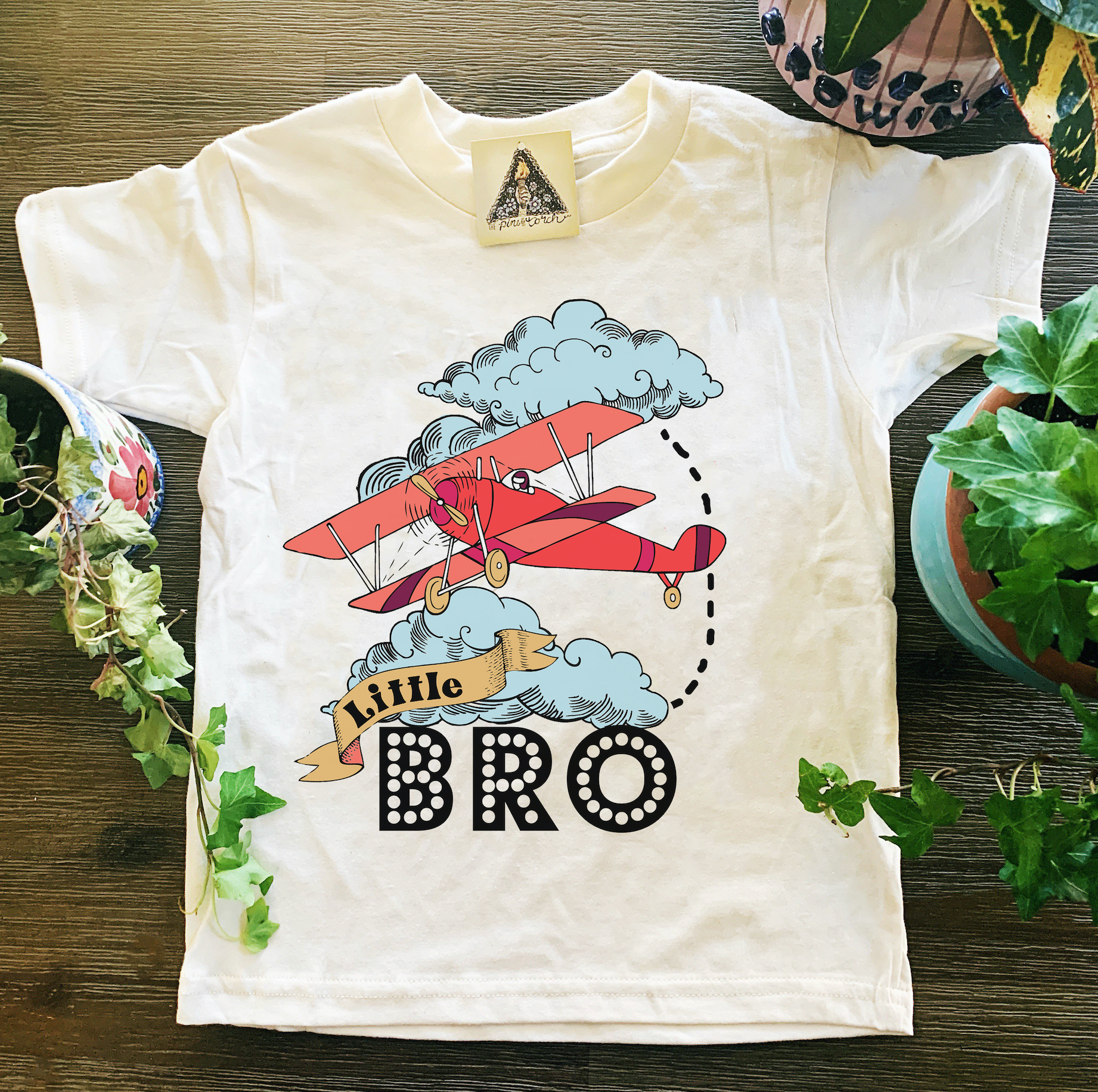 « LITTLE BRO AIRPLANE » KID'S TEE