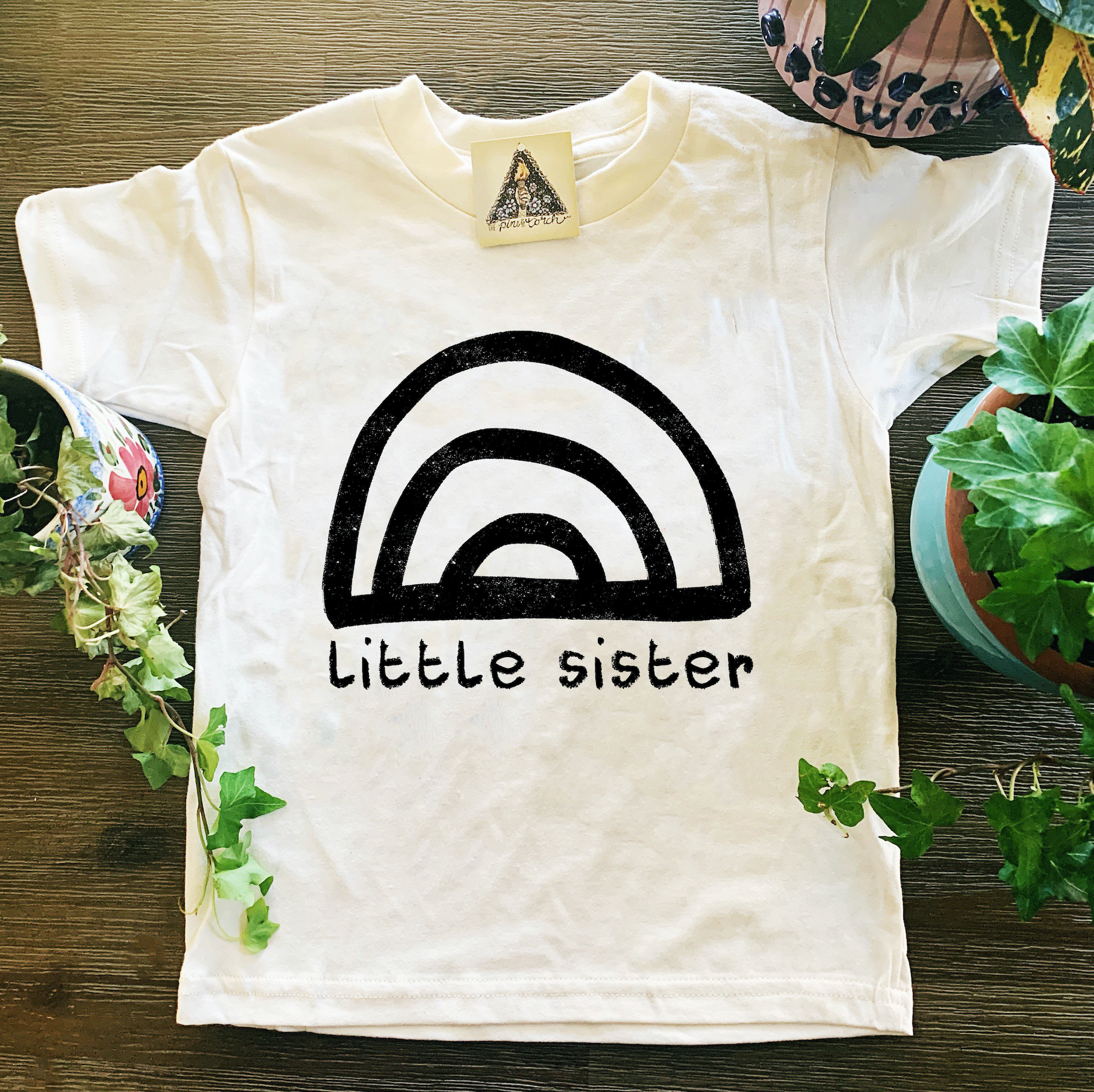 « LITTLE BROTHER RAINBOW CRAYON SCRIBBLE » KID'S TEE