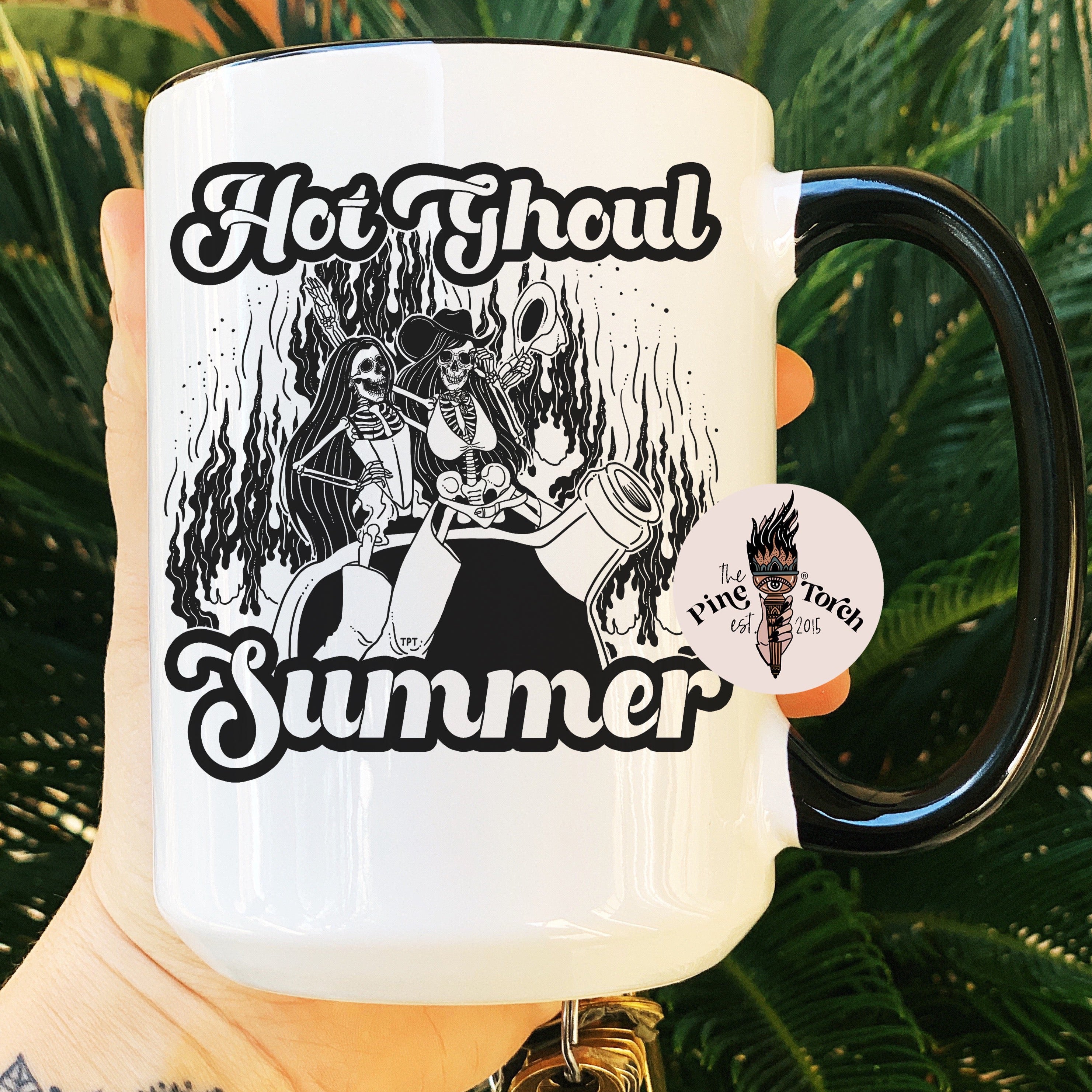 HOT GHOUL SUMMER // BLACK RIM MUG