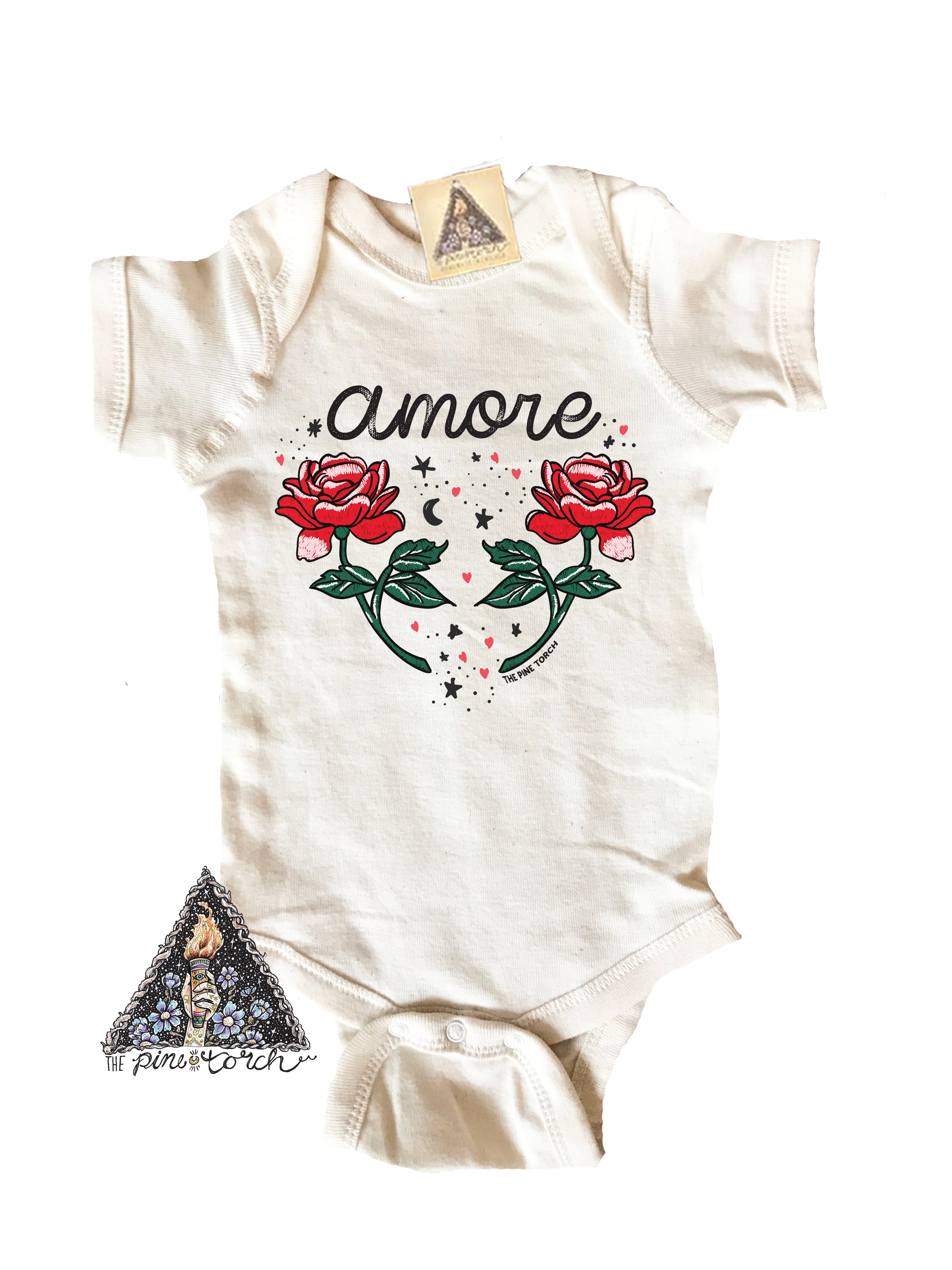 amore onesie, rome onesie, love onesie, rome baby