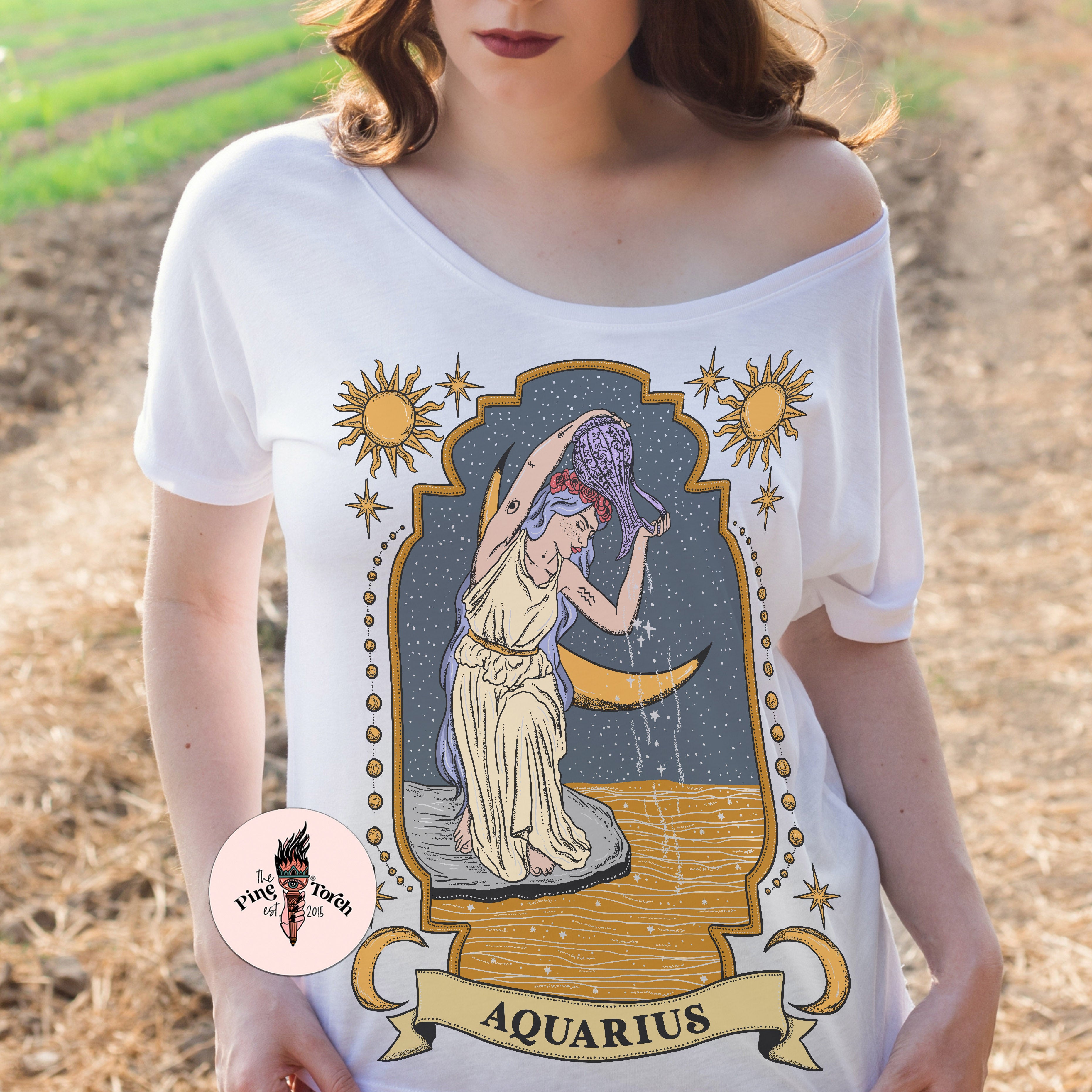 « AQUARIUS » SLOUCHY TEE