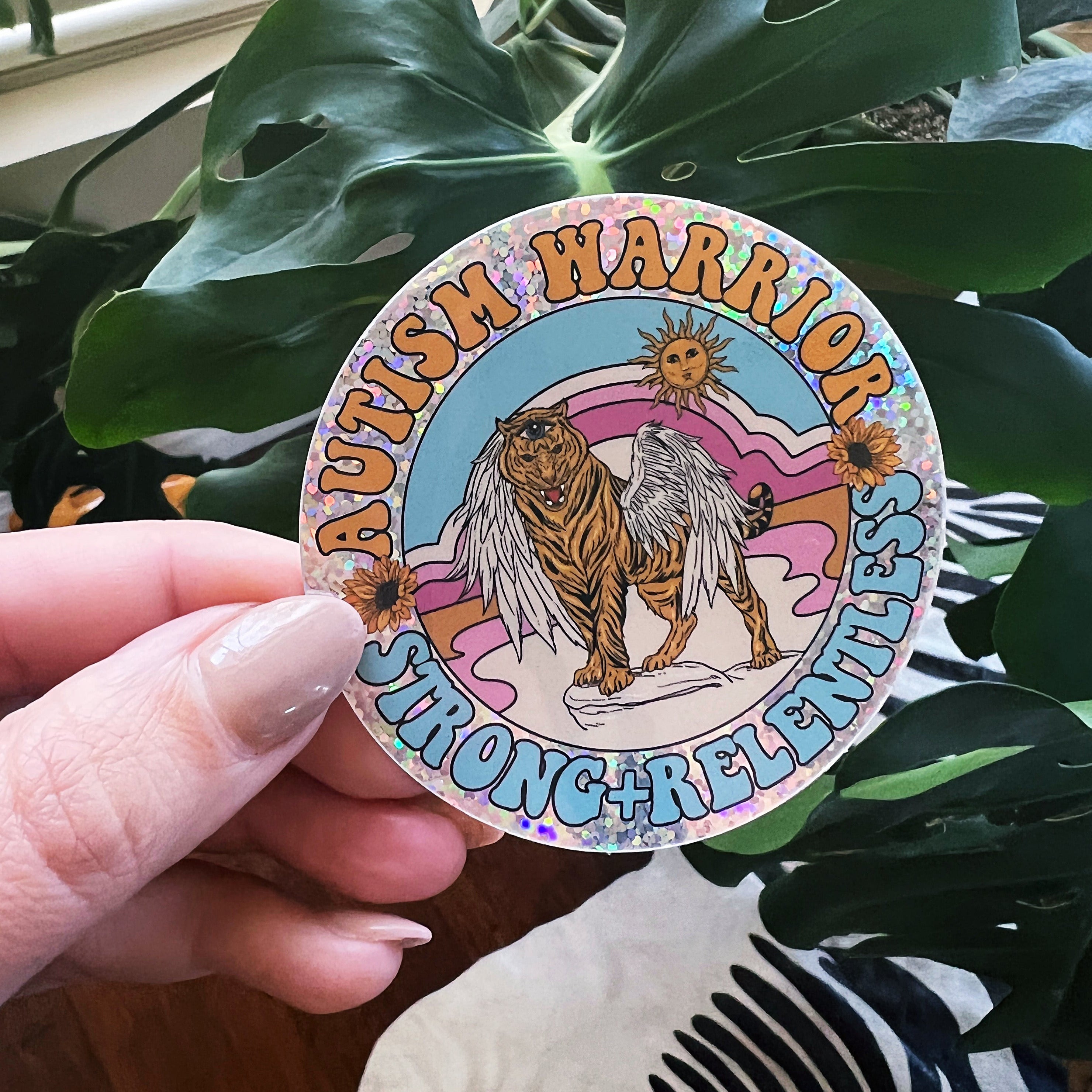 AUTISM WARRIOR « HOLOGRAPHIC STICKER »