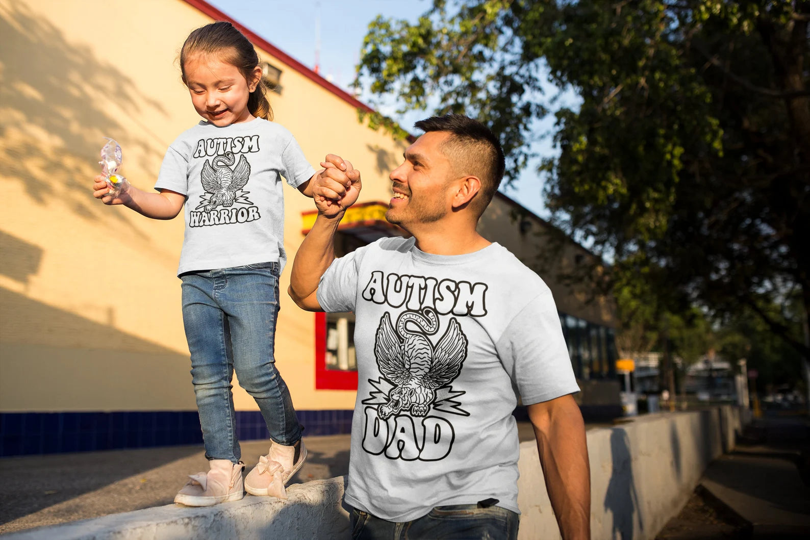 AUTISM FATHER: STRONG AND RELENTLESS // UNISEX TEE