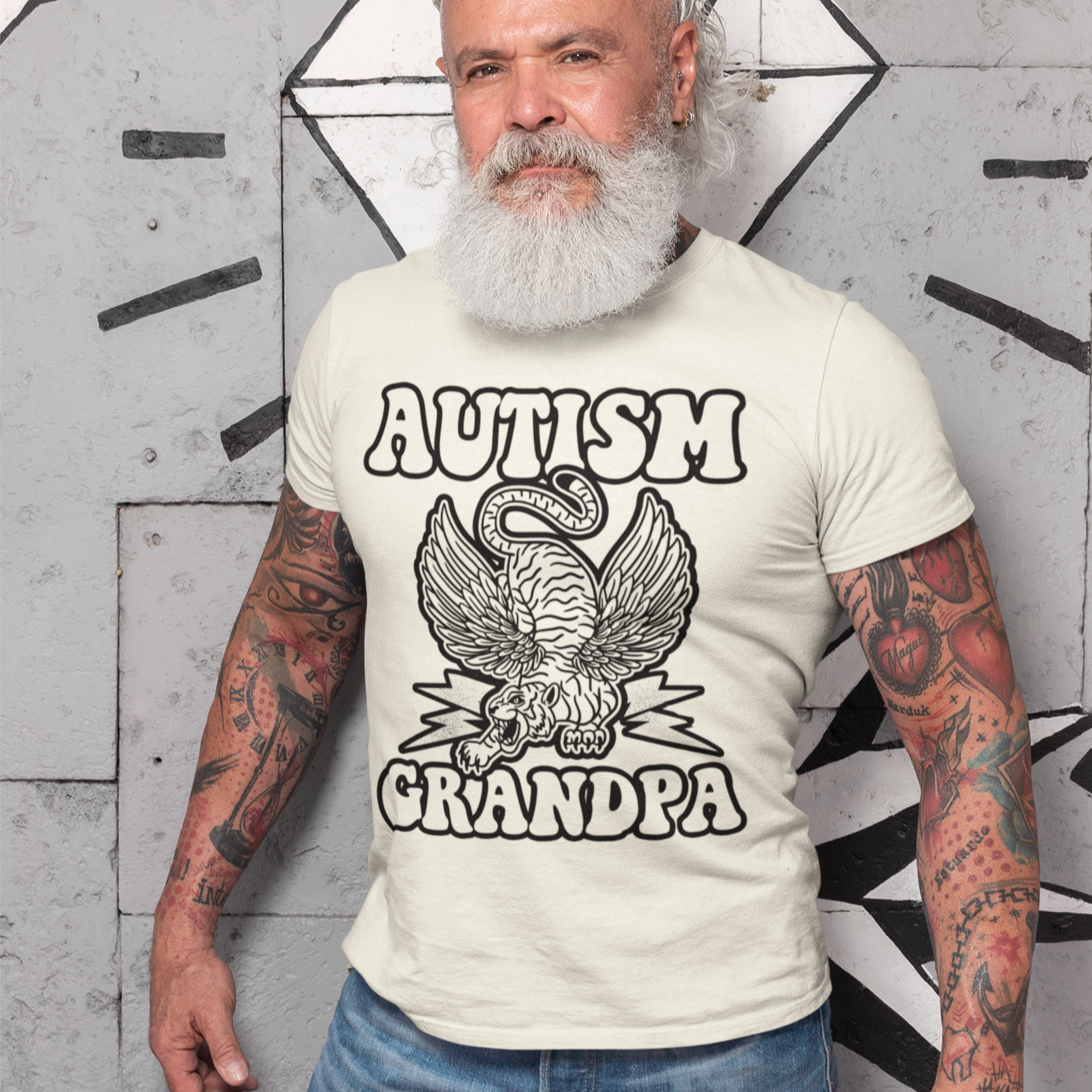 « AUTISM GRANDPA » UNISEX TEE