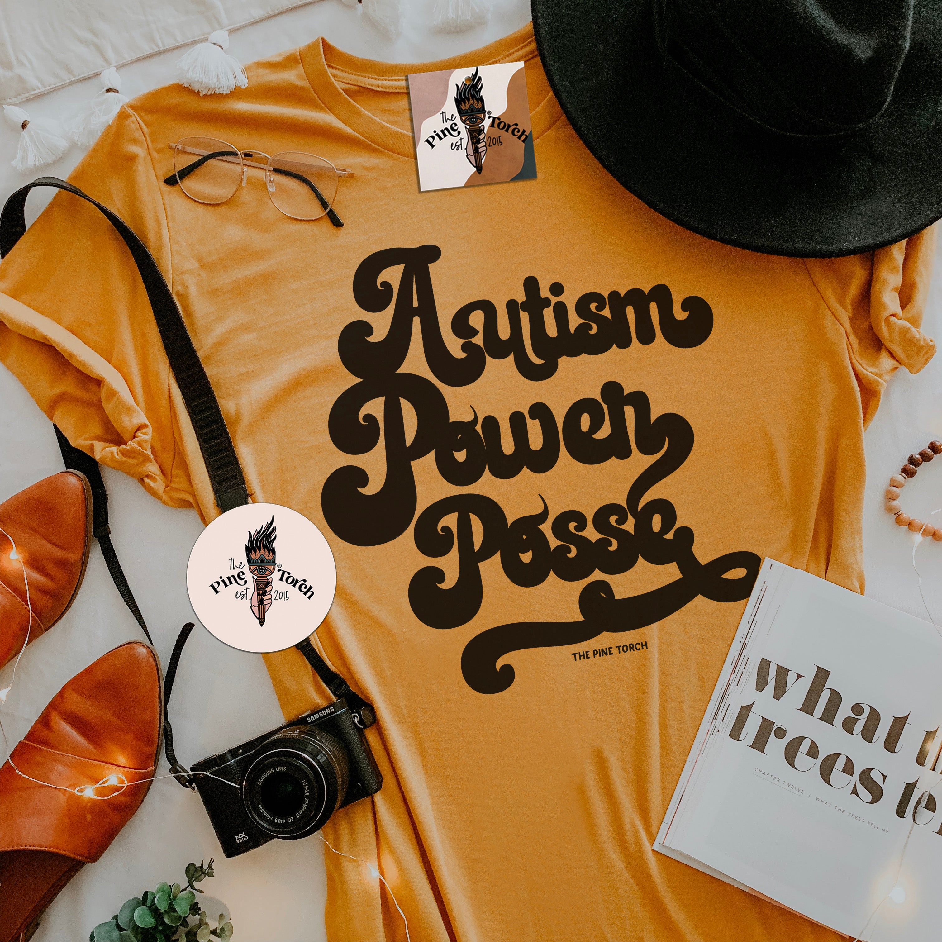 « AUTISM POWER POSSE » CREAM UNISEX TEE