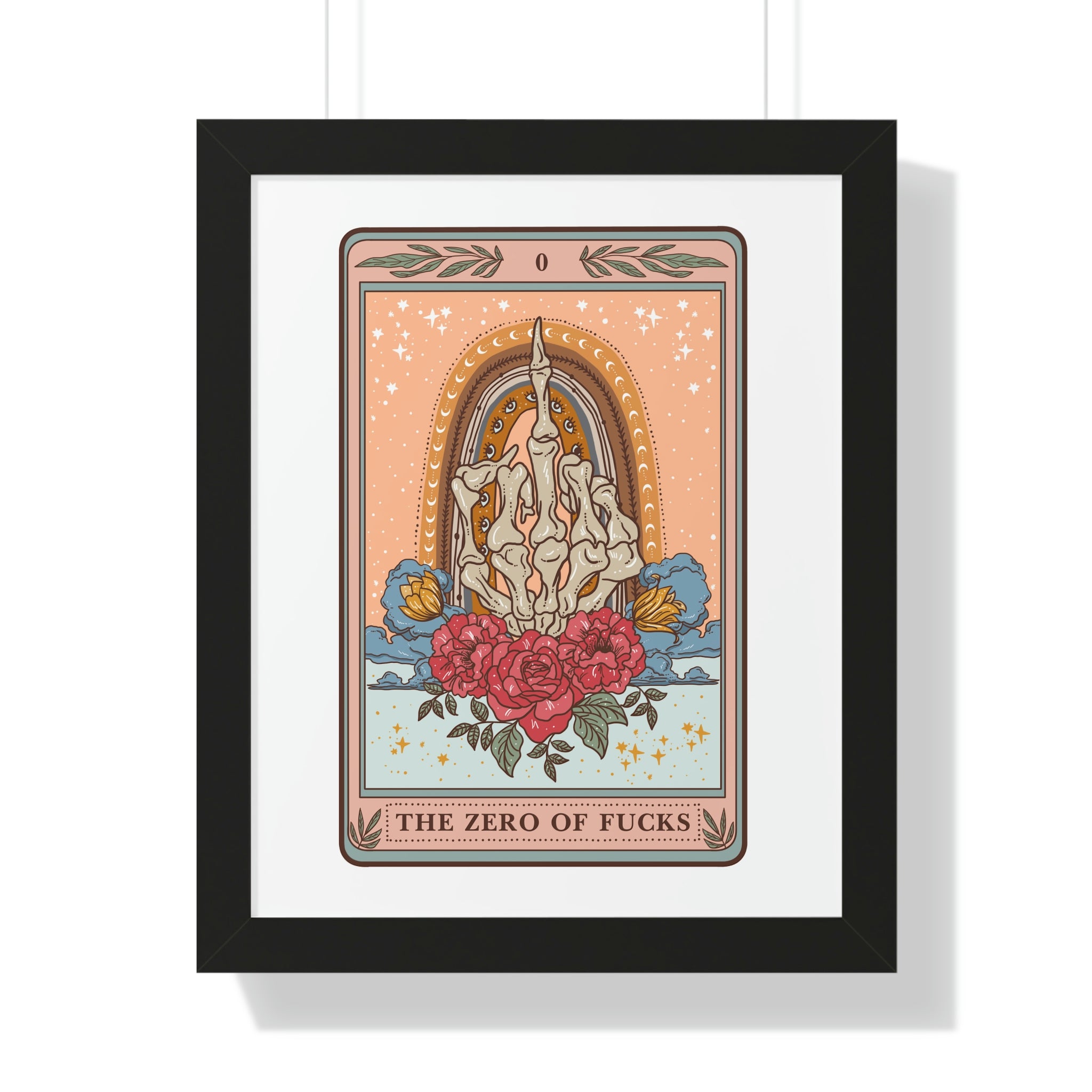 THE ZERO OF F*CKS // FRAMED POSTER PRINT