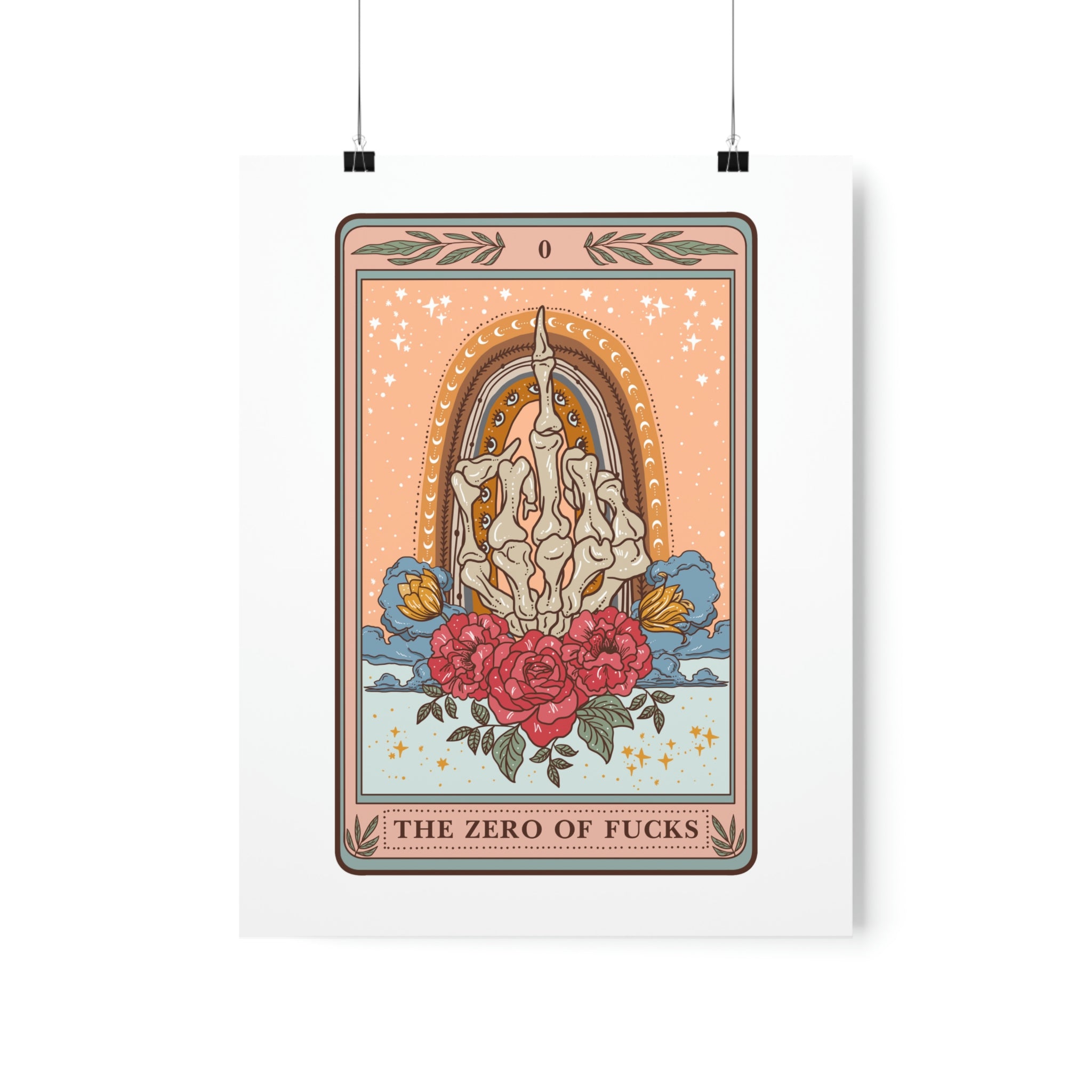 THE ZERO OF FUCKS // MATTE POSTER PRINT