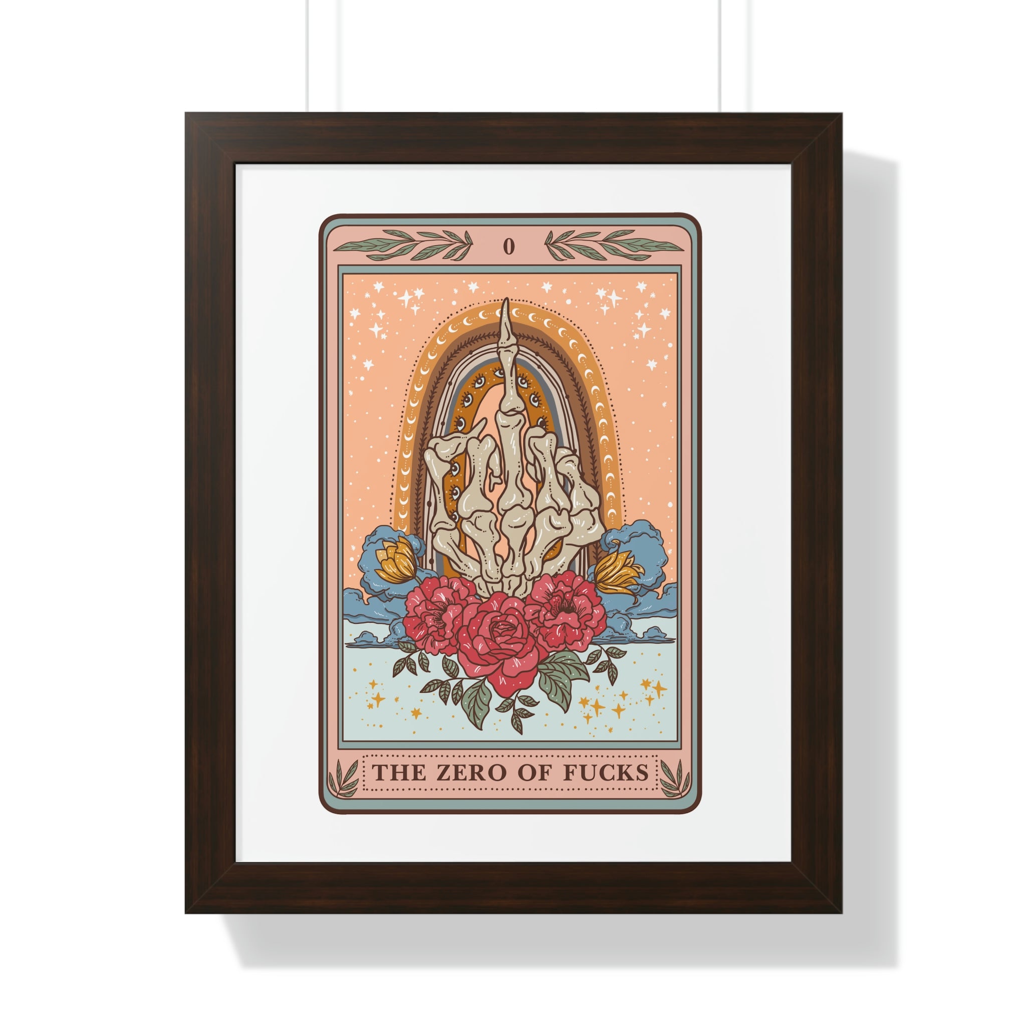 THE ZERO OF F*CKS // FRAMED POSTER PRINT