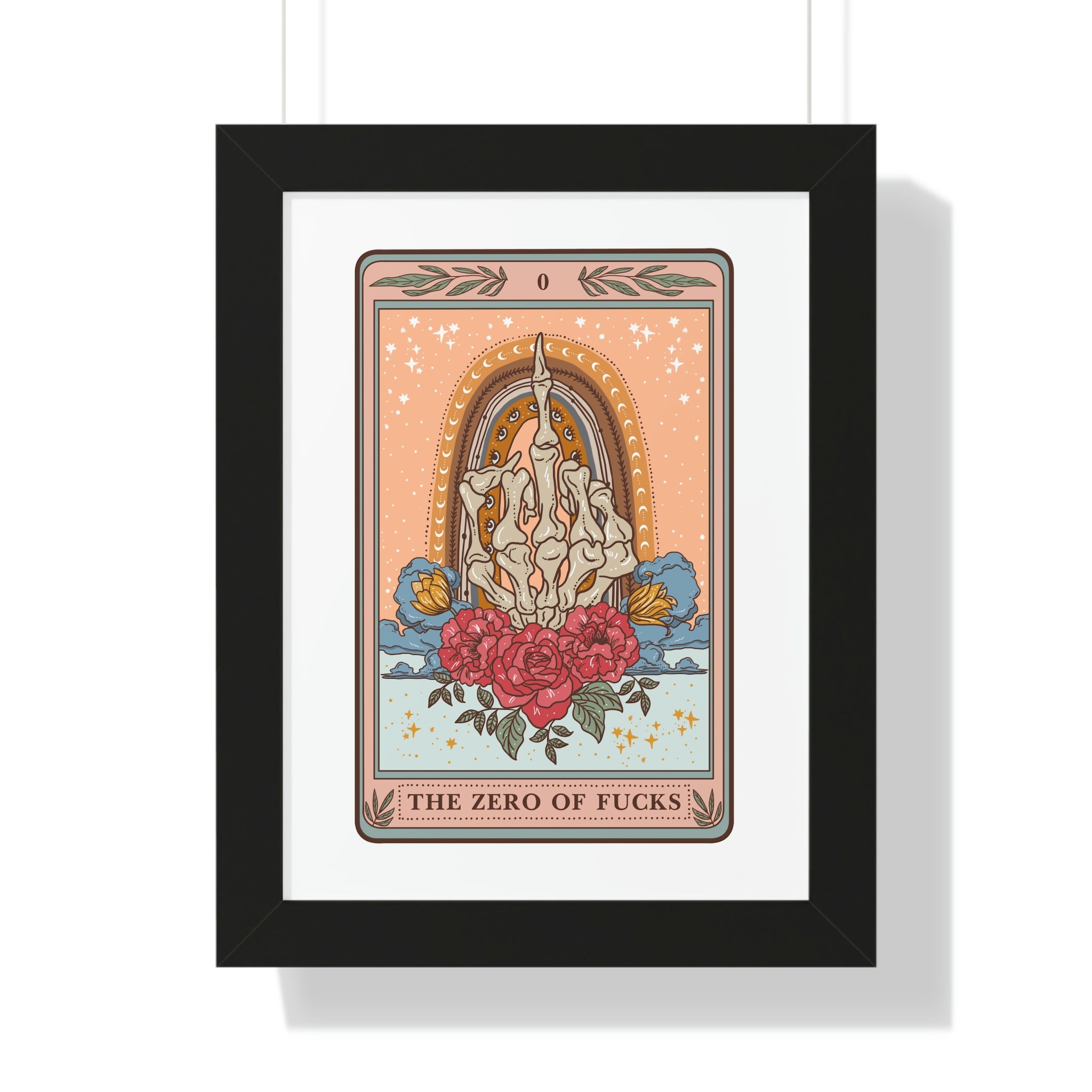 THE ZERO OF F*CKS // FRAMED POSTER PRINT
