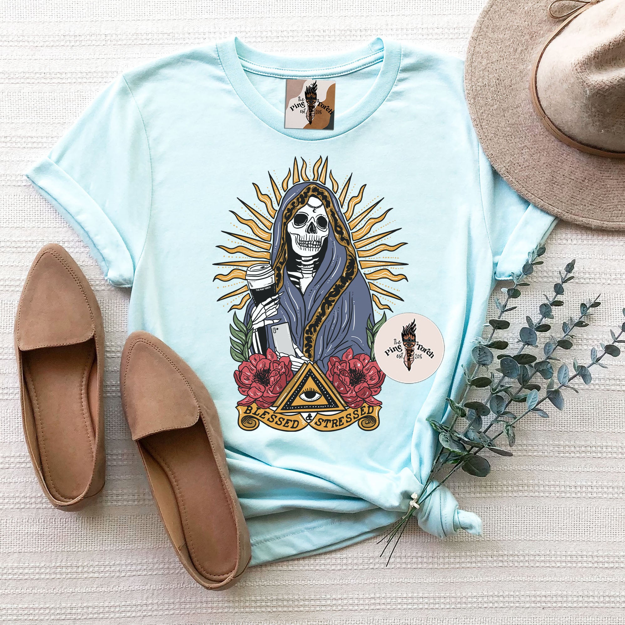 BLESSED AND STRESSED // UNISEX TEE