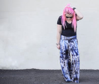 << COSMA >> (PLUS SIZE) WIDE LEG PILAZZO PANTS