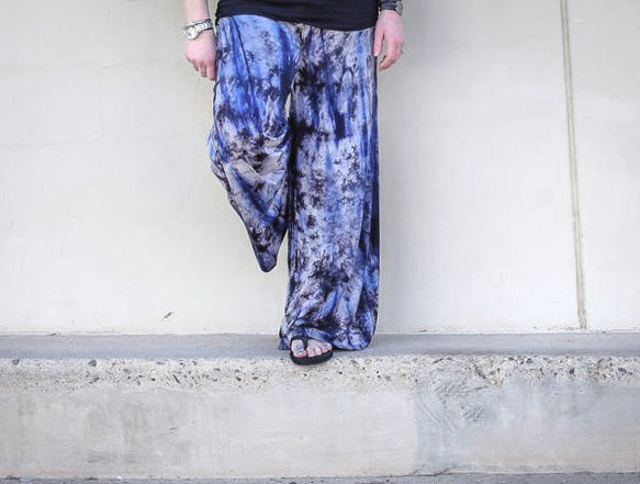<< COSMA >> (PLUS SIZE) WIDE LEG PILAZZO PANTS