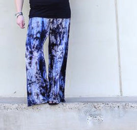 << COSMA >> (PLUS SIZE) WIDE LEG PILAZZO PANTS