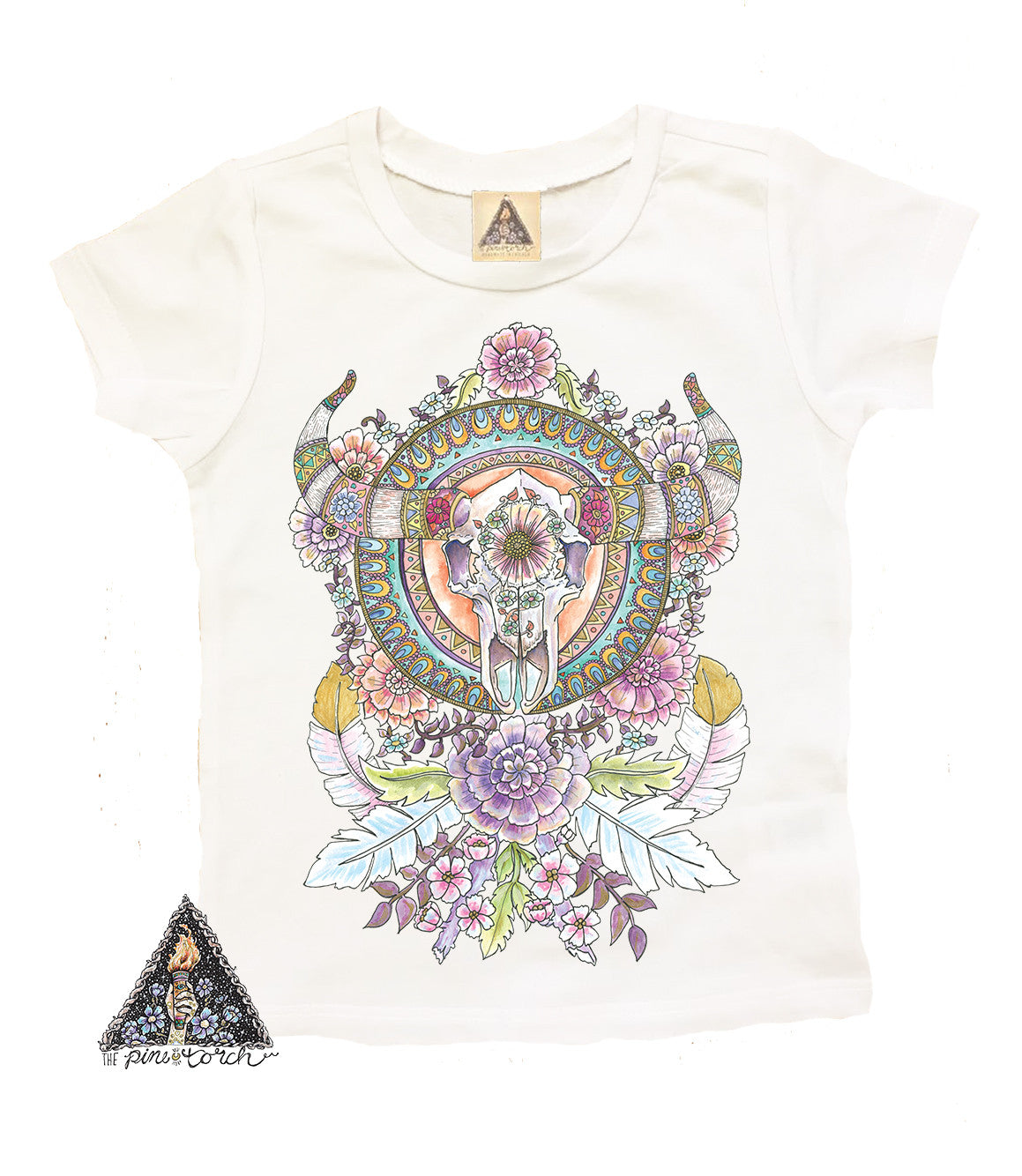 « BULL SKULL MANDALA » KID'S TEE