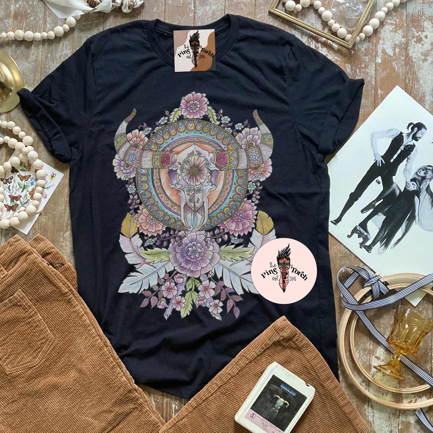 BULL SKULL MANDALA // UNISEX TEE