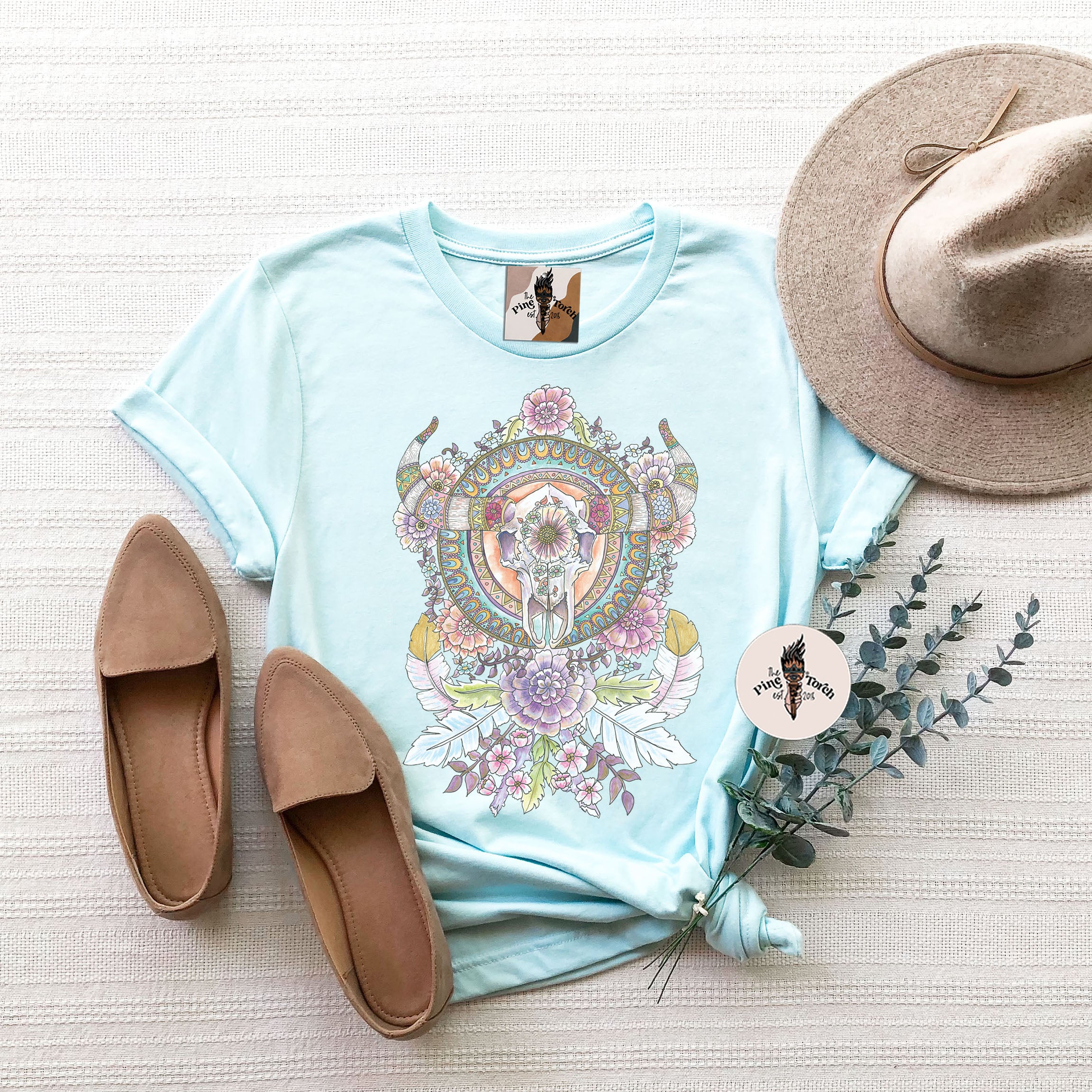 BULL SKULL MANDALA // UNISEX TEE