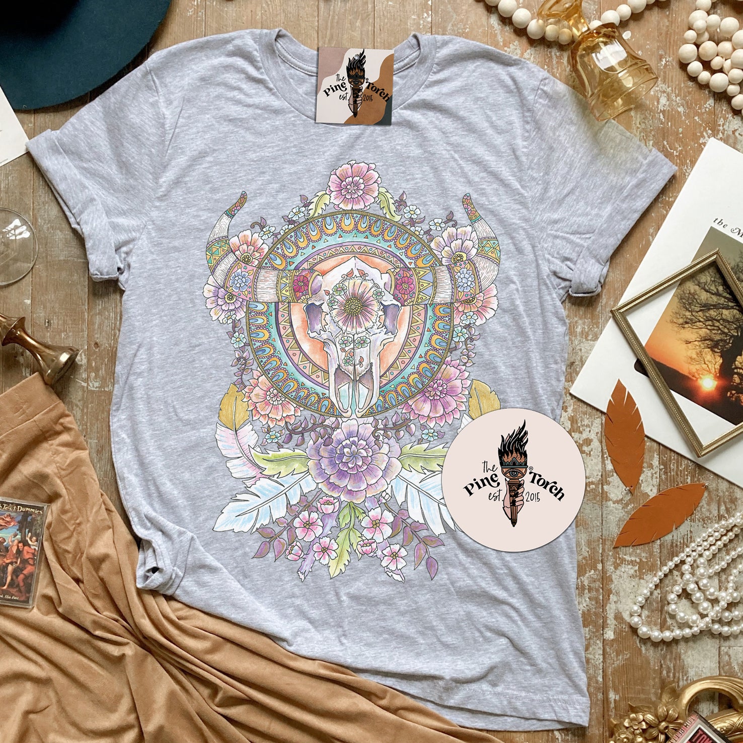 BULL SKULL MANDALA // UNISEX TEE