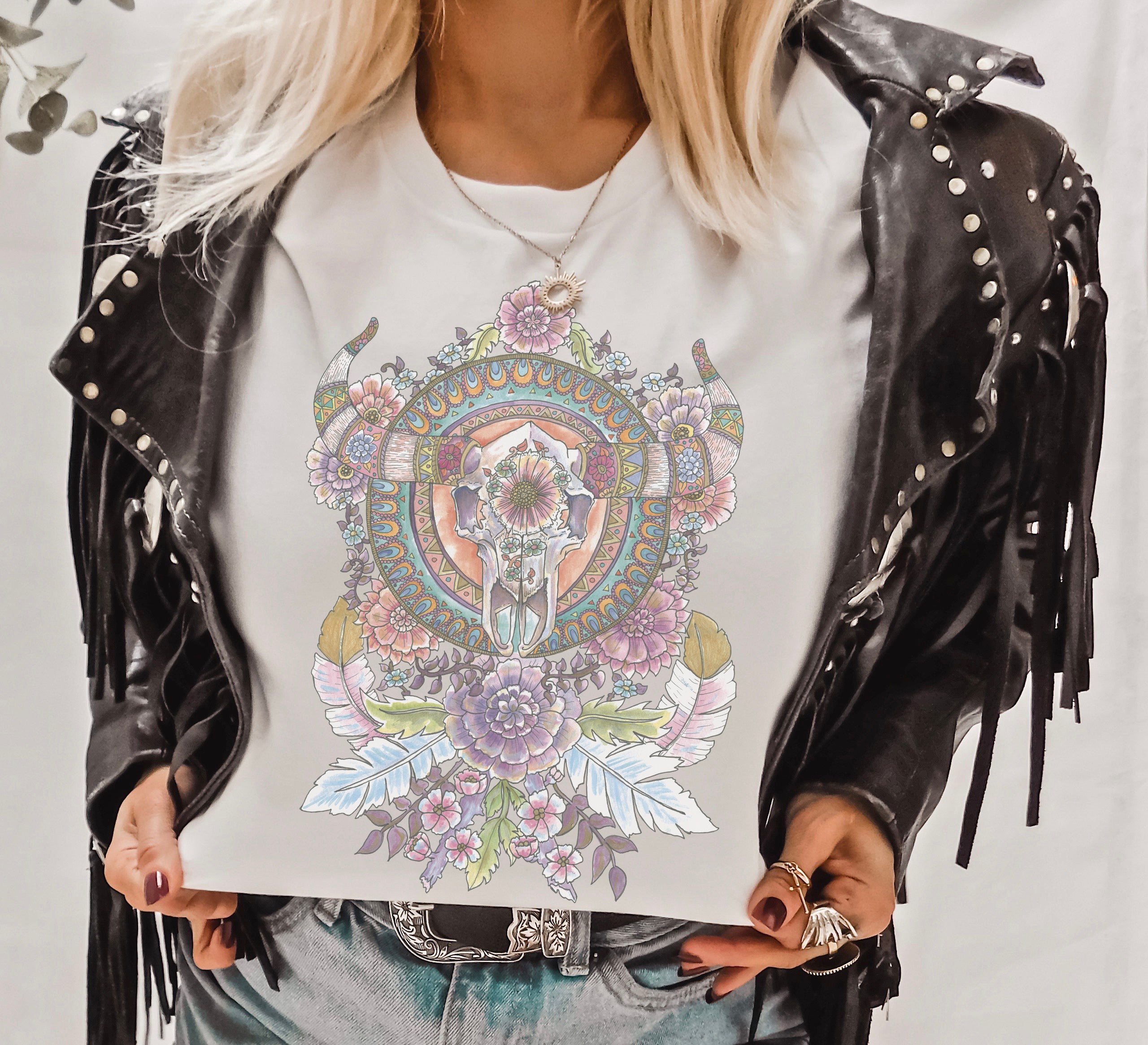 BULL SKULL MANDALA // UNISEX TEE