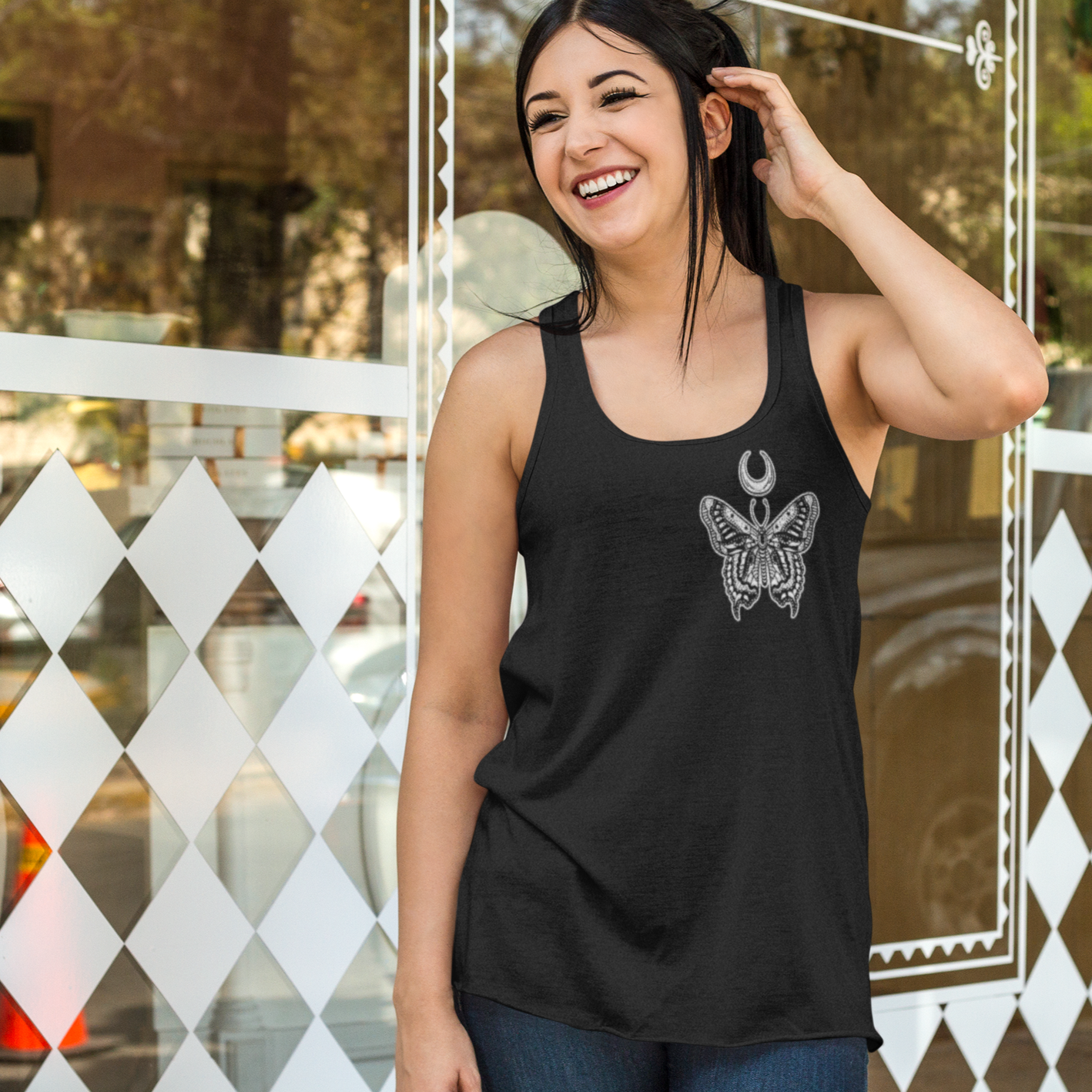 « MYSTICAL BUTTERFLY » RACERBACK TANK