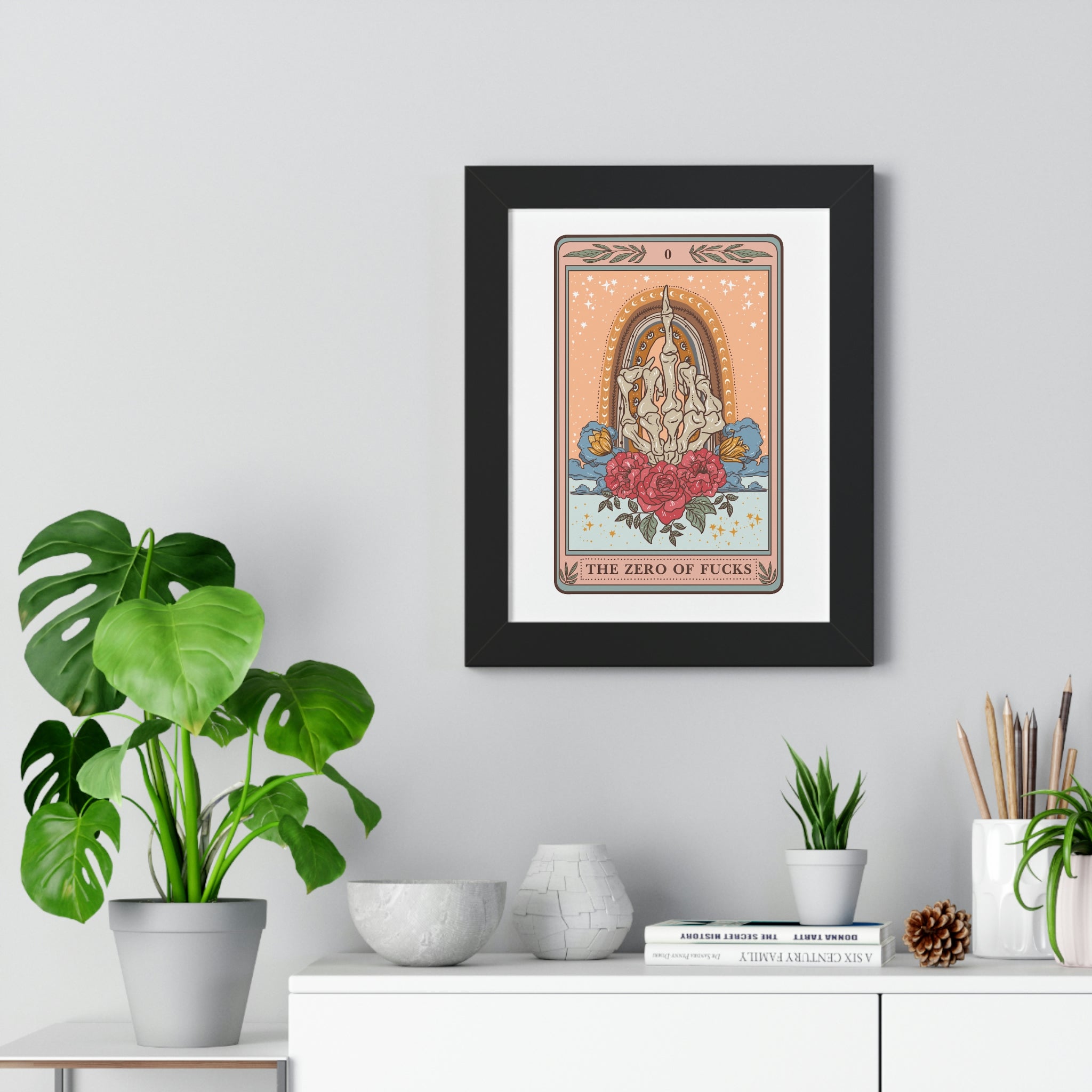 THE ZERO OF F*CKS // FRAMED POSTER PRINT