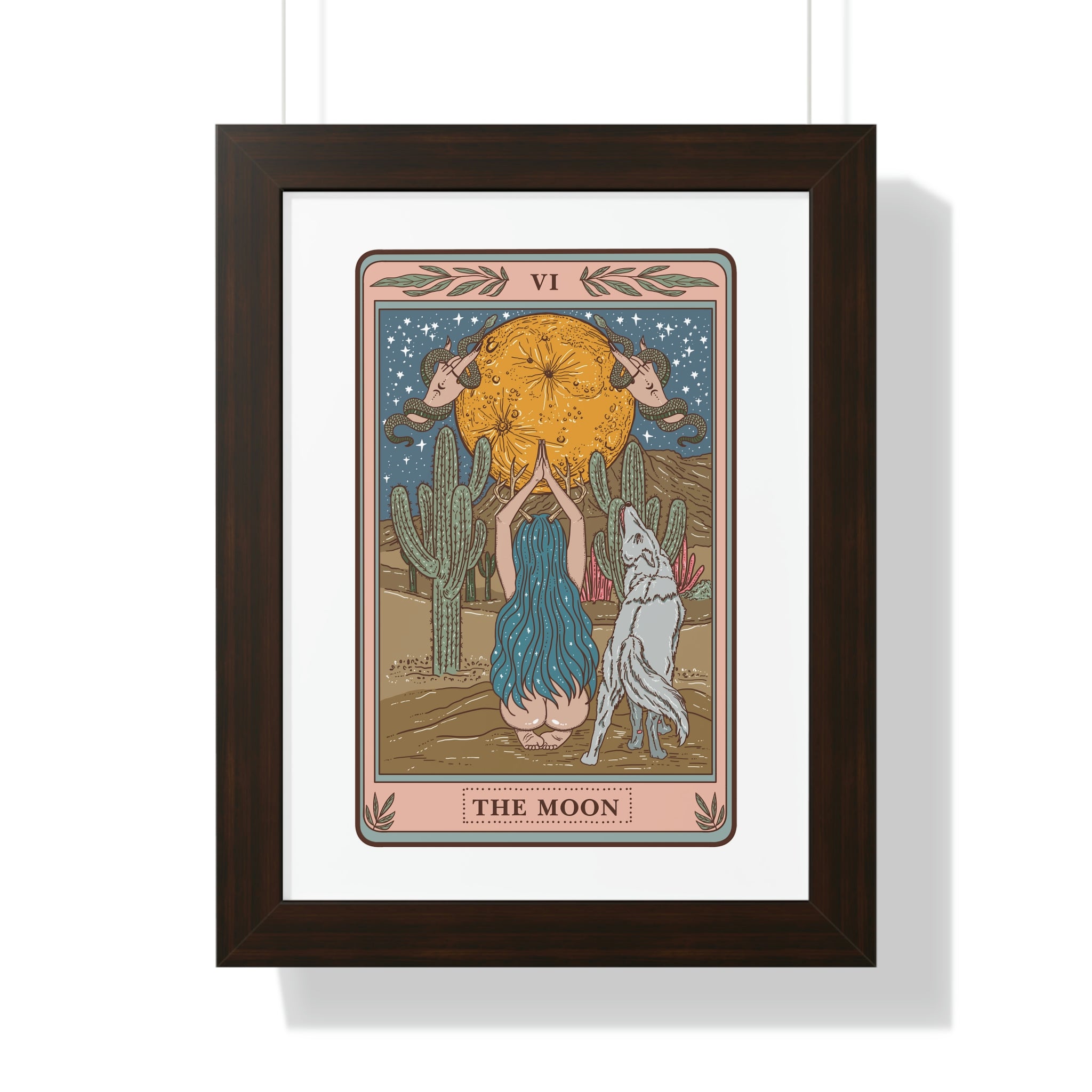THE MOON // FRAMED POSTER PRINT