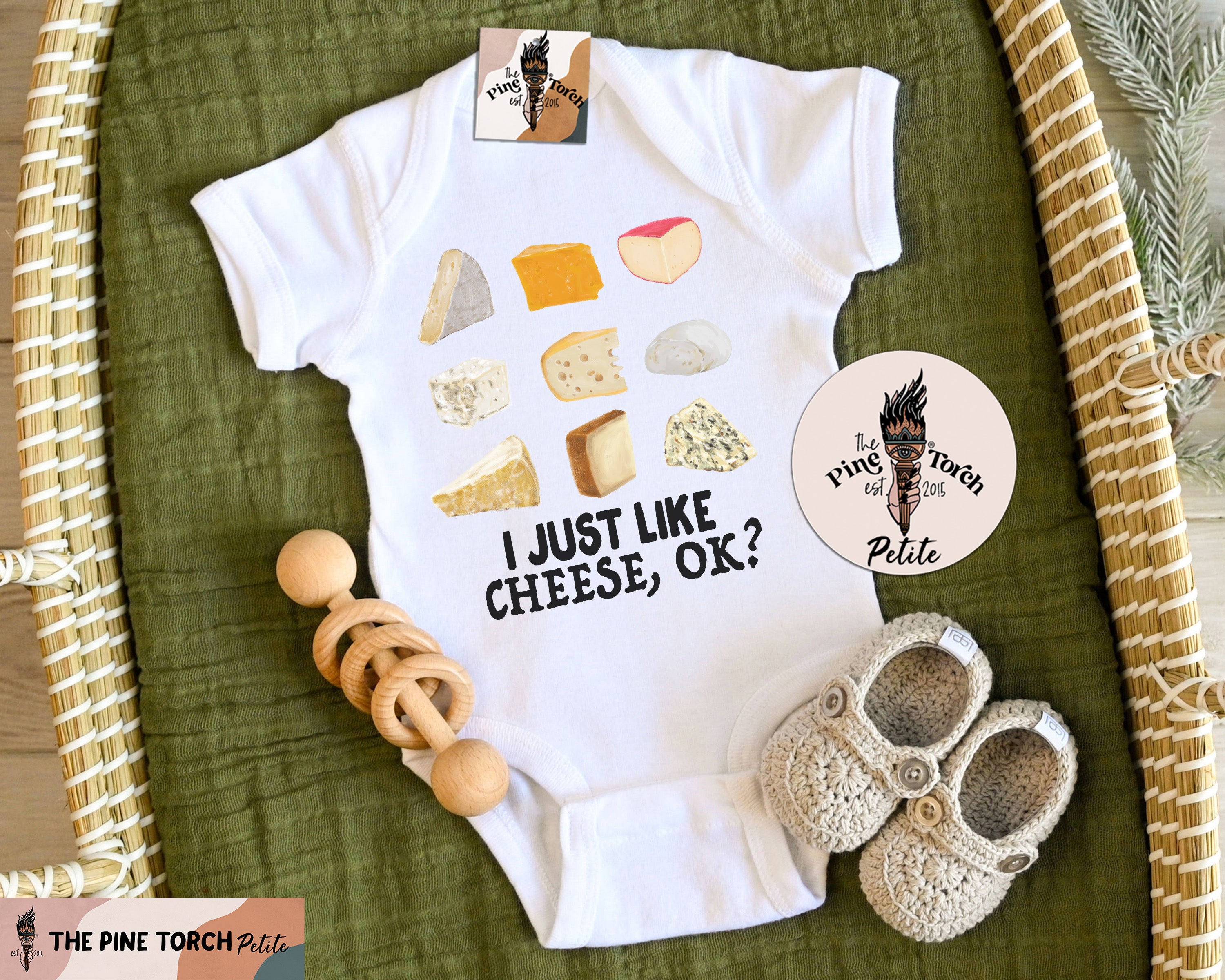 « I JUST LOVE CHEESE, OK? » BODYSUIT