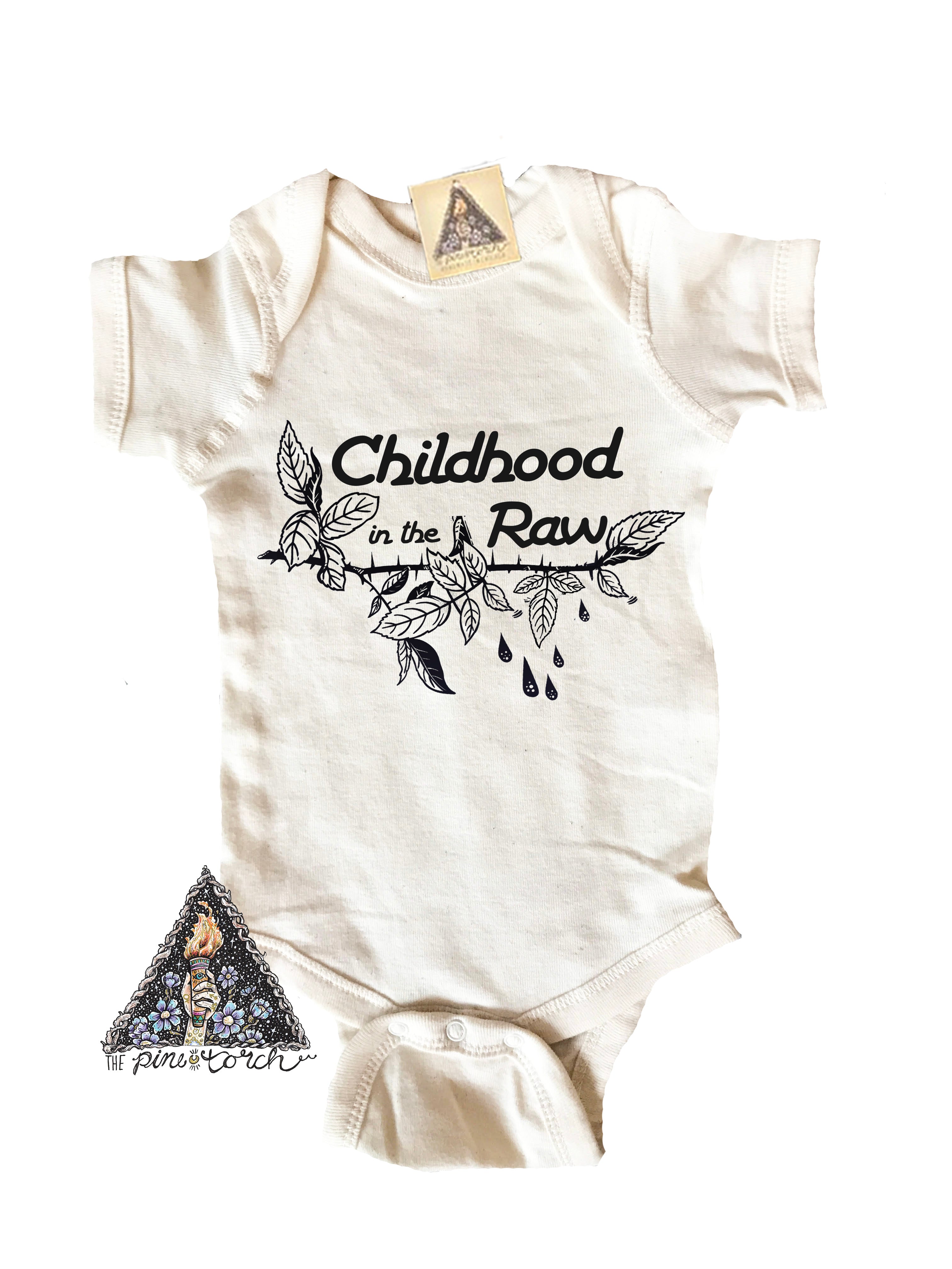 « CHILDHOOD IN THE RAW » BODYSUIT