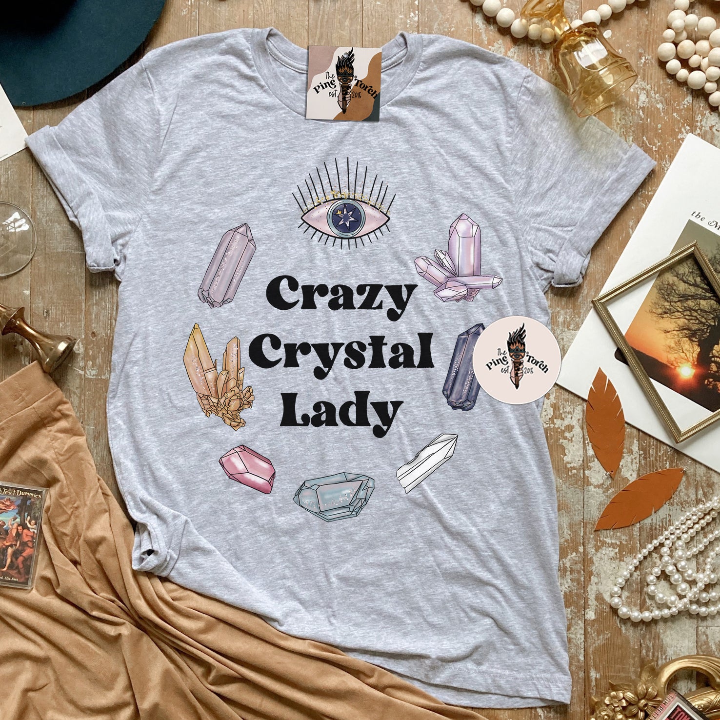 CRAZY CRYSTAL LADY // UNISEX TEE