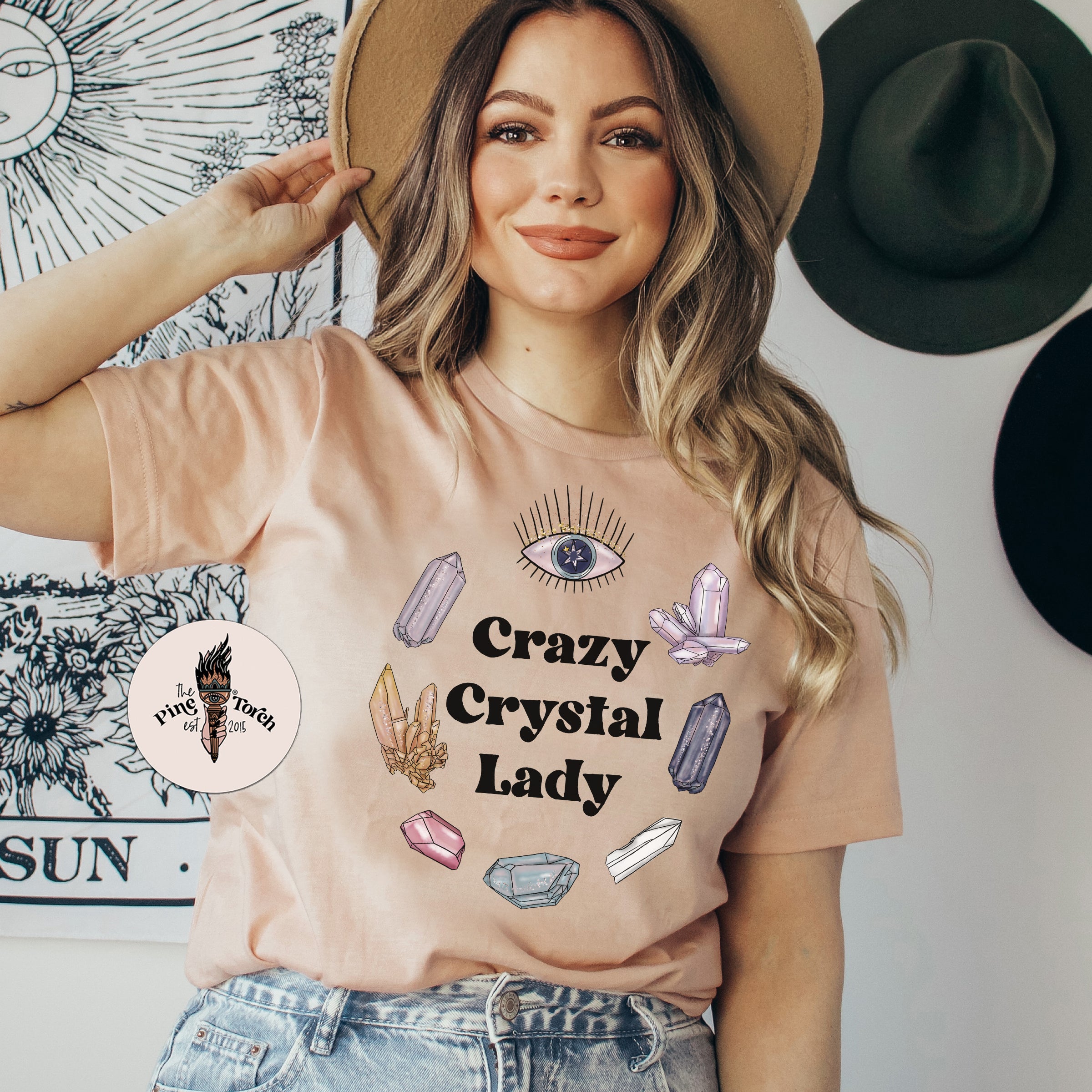 CRAZY CRYSTAL LADY // UNISEX TEE