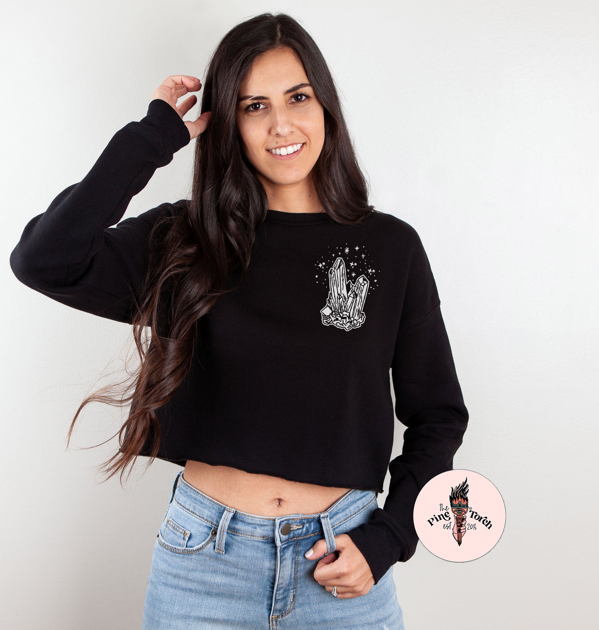« CRYSTALLINE » CROP HOODIE