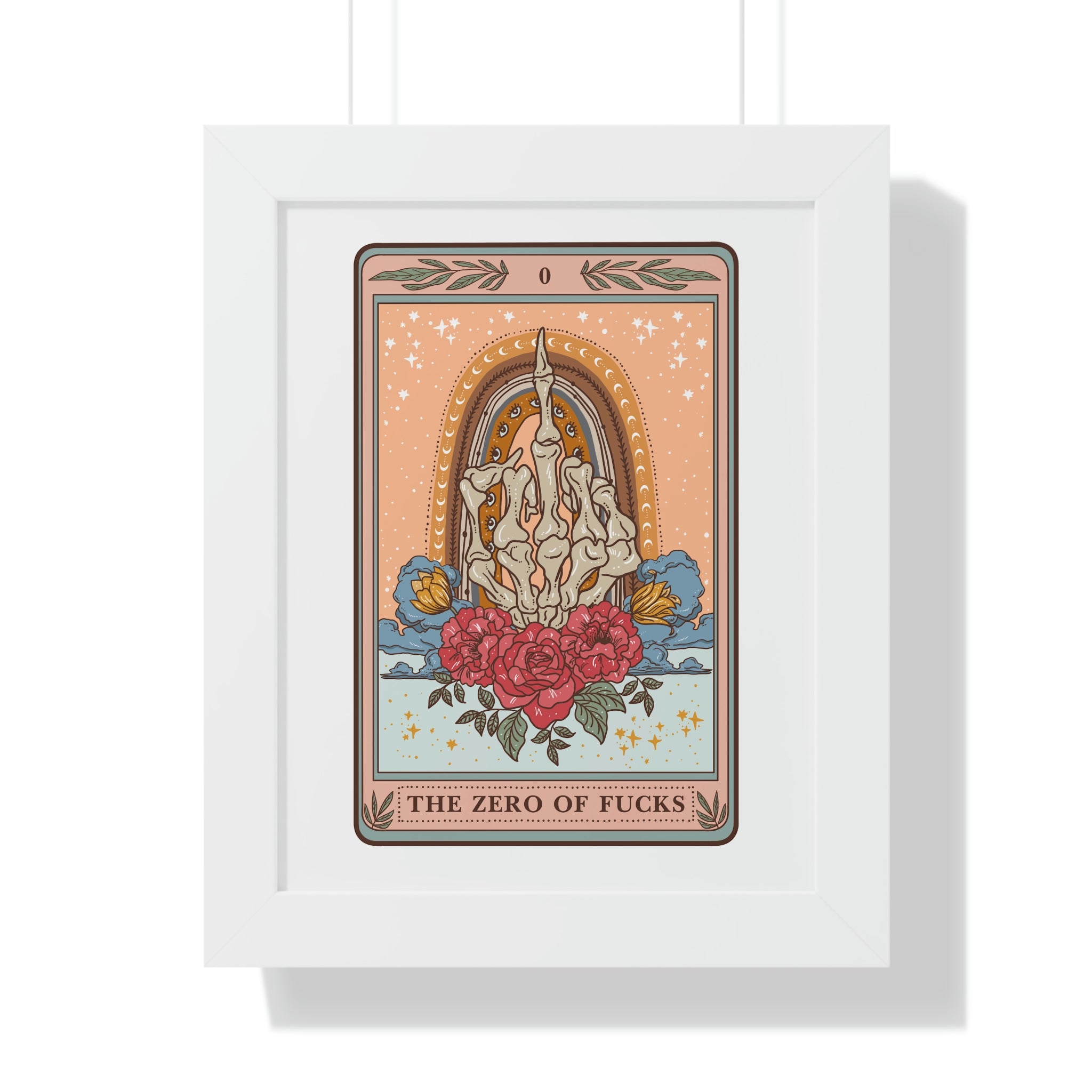 THE ZERO OF F*CKS // FRAMED POSTER PRINT