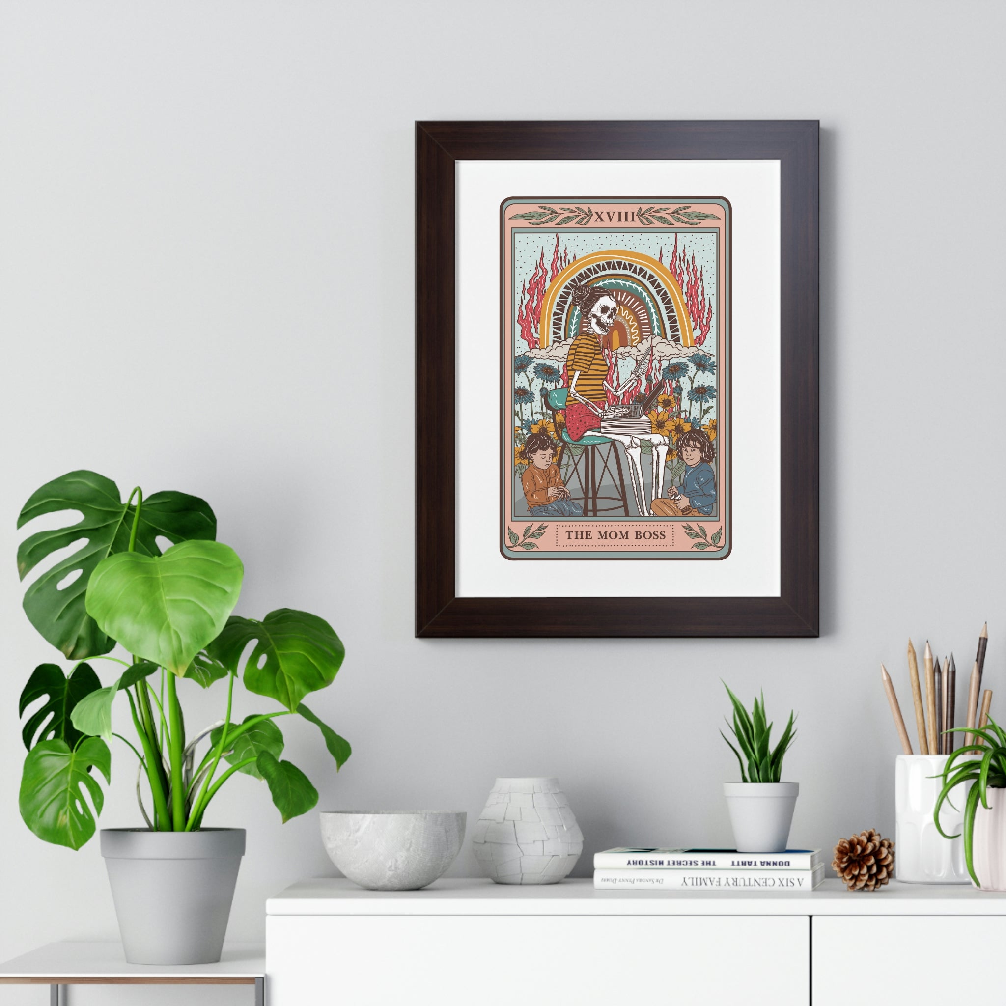 THE MOM BOSS // FRAMED POSTER PRINT