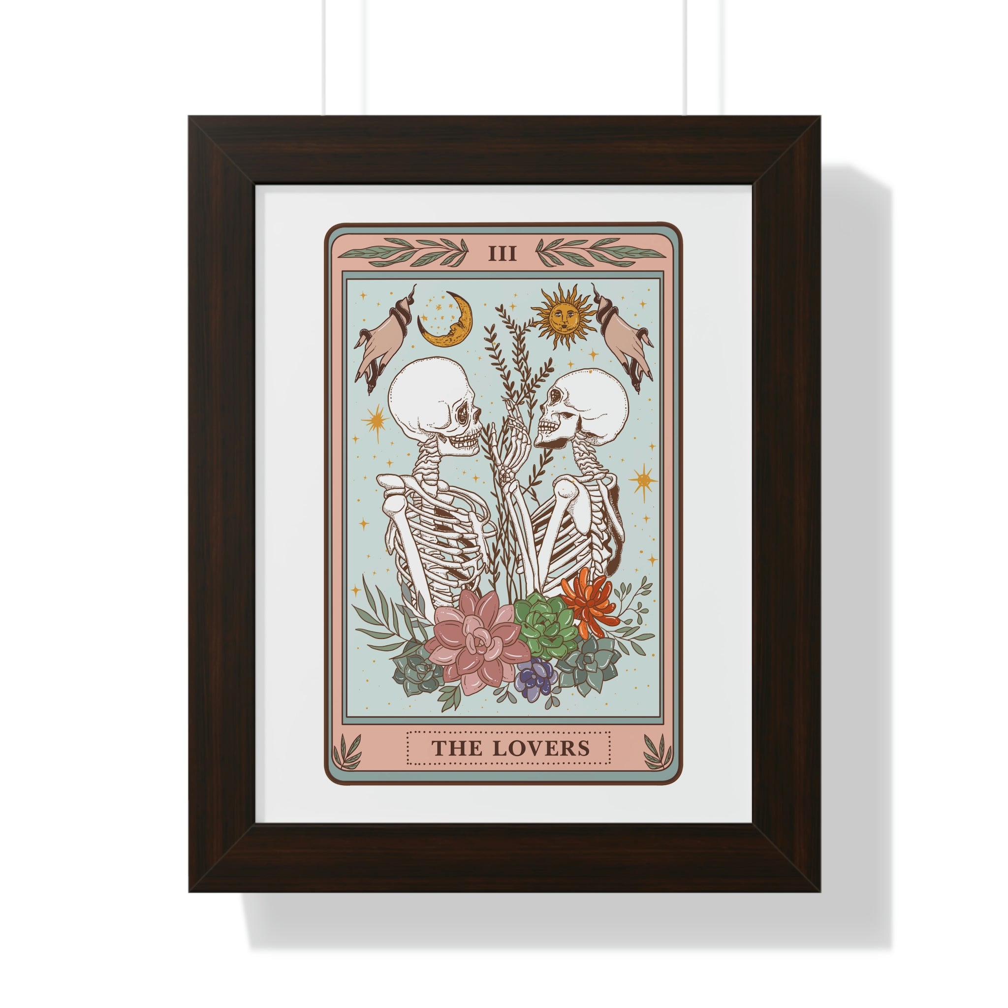 THE LOVERS (Male/Male) // FRAMED POSTER PRINT