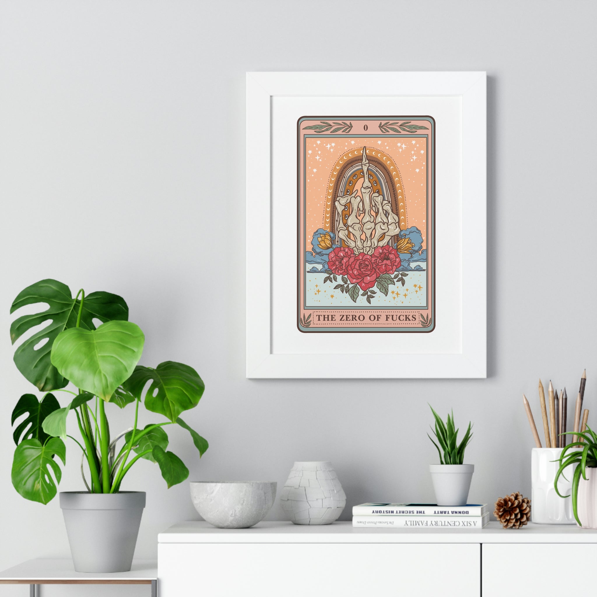 THE ZERO OF F*CKS // FRAMED POSTER PRINT