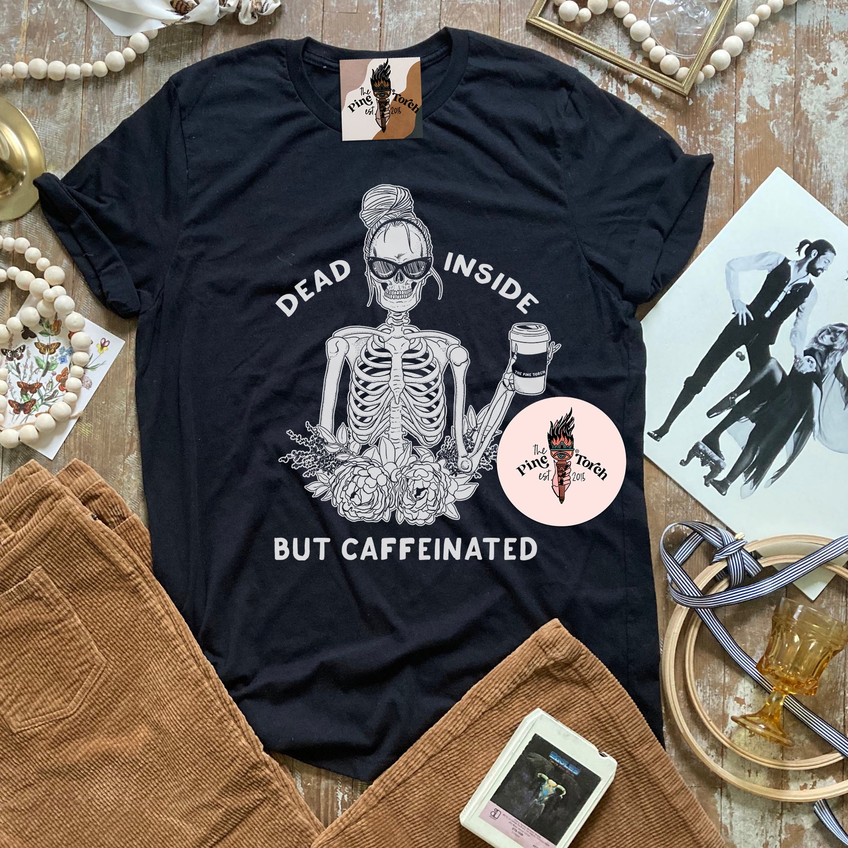 DEAD INSIDE BUT CAFFEINATED // UNISEX TEE