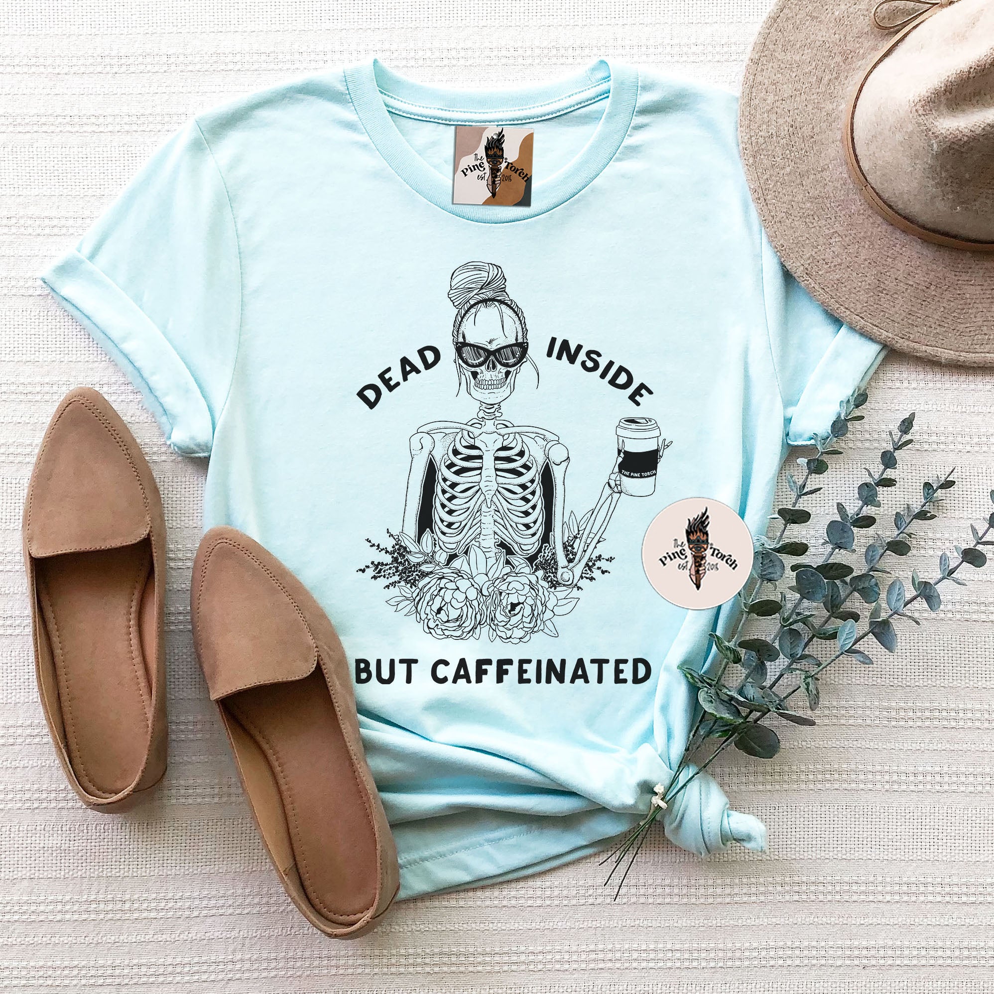 DEAD INSIDE BUT CAFFEINATED // UNISEX TEE